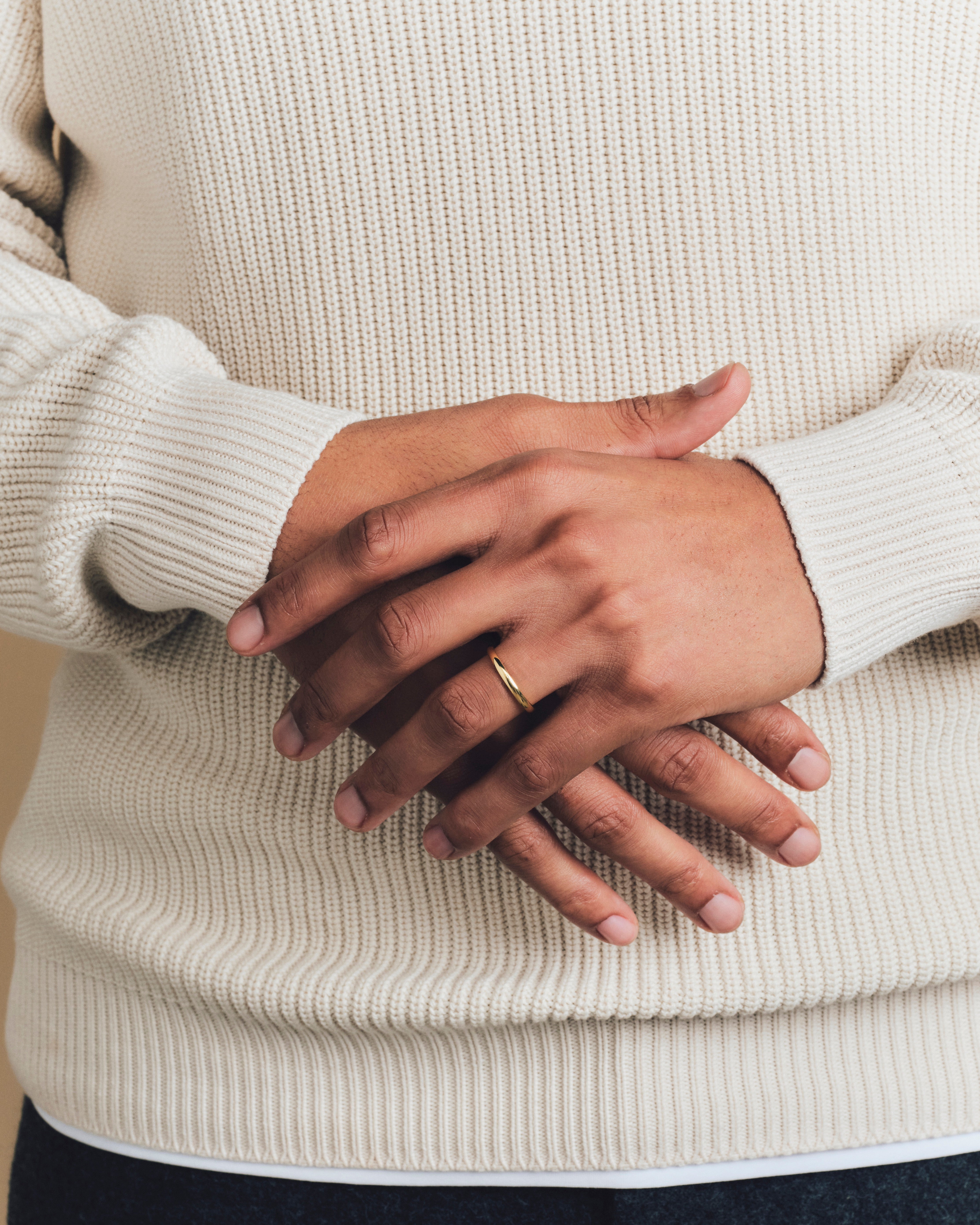 Baobab wedding ring 2.50mm - Yellow gold