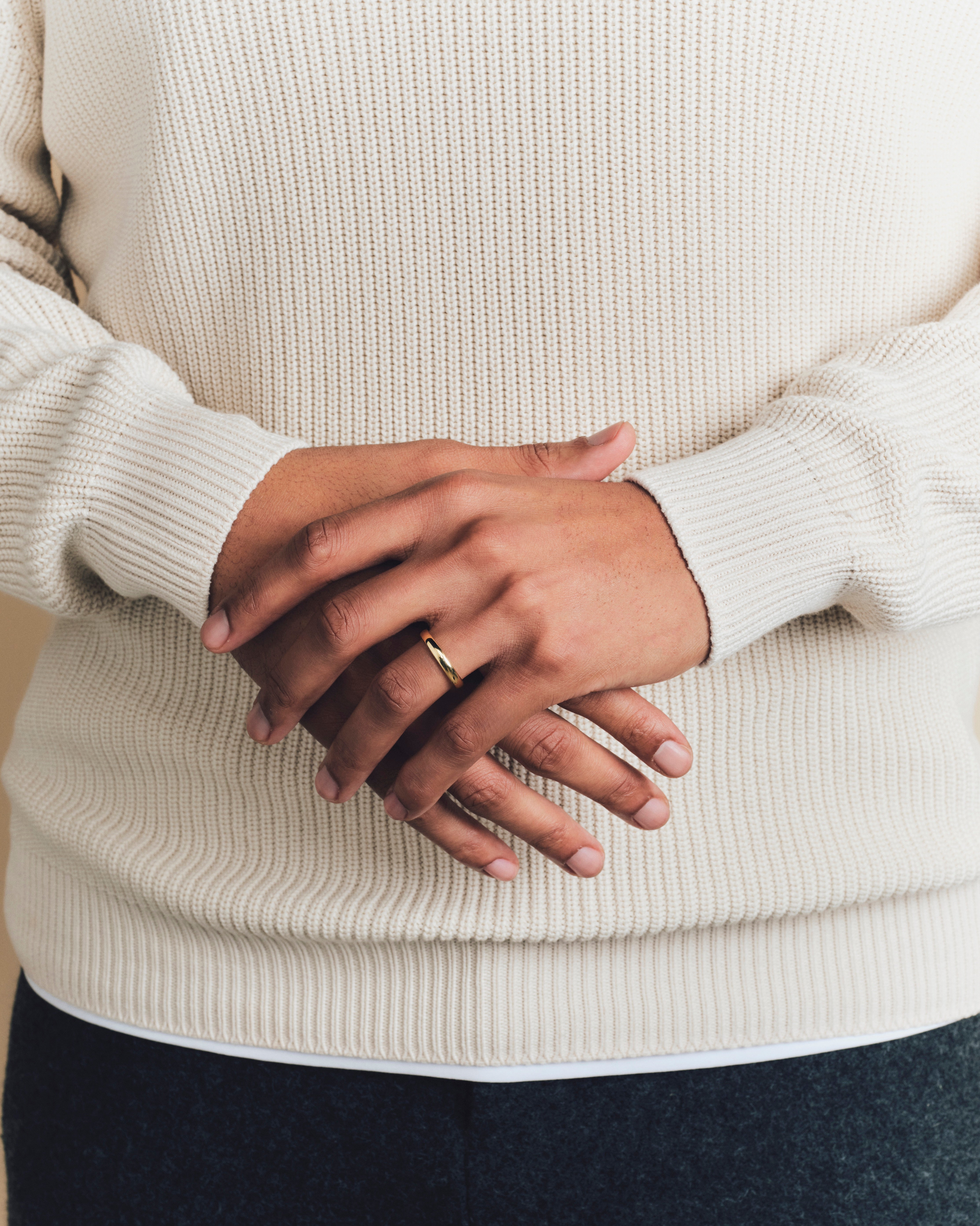 Baobab wedding ring 3.50mm - White gold