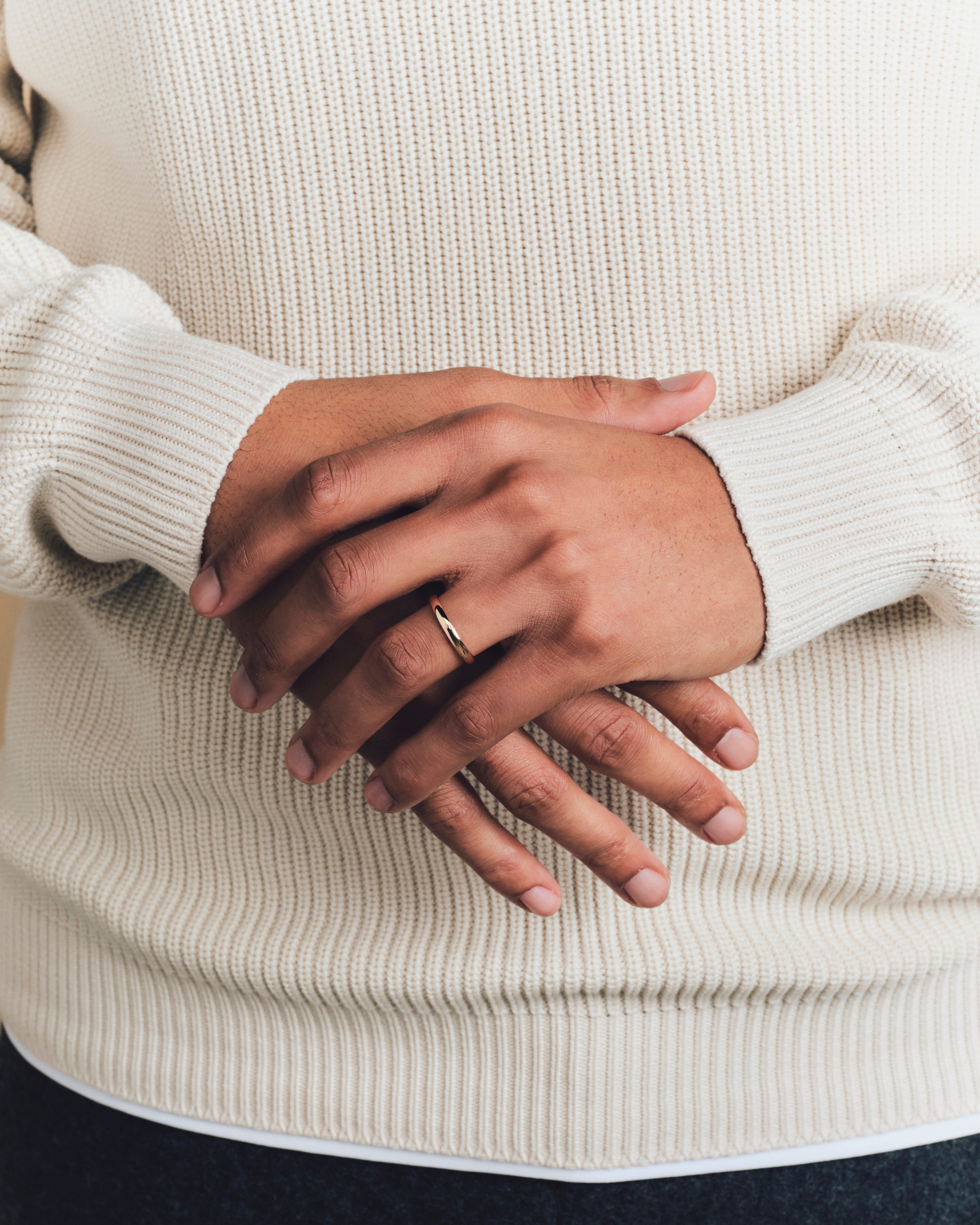 Baobab wedding ring 3.00mm - Rose gold