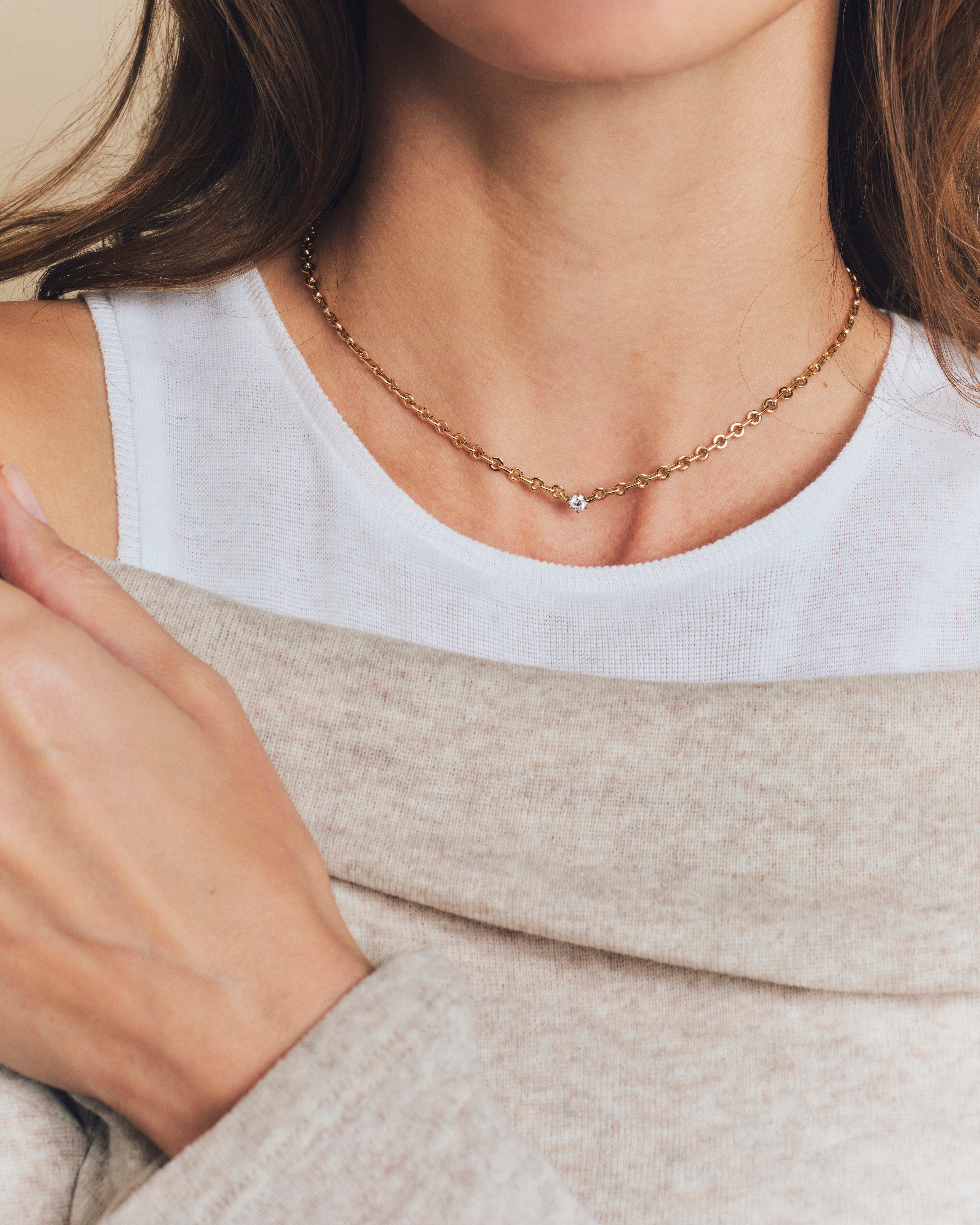 Choker - Tasman - Solo large - Or jaune