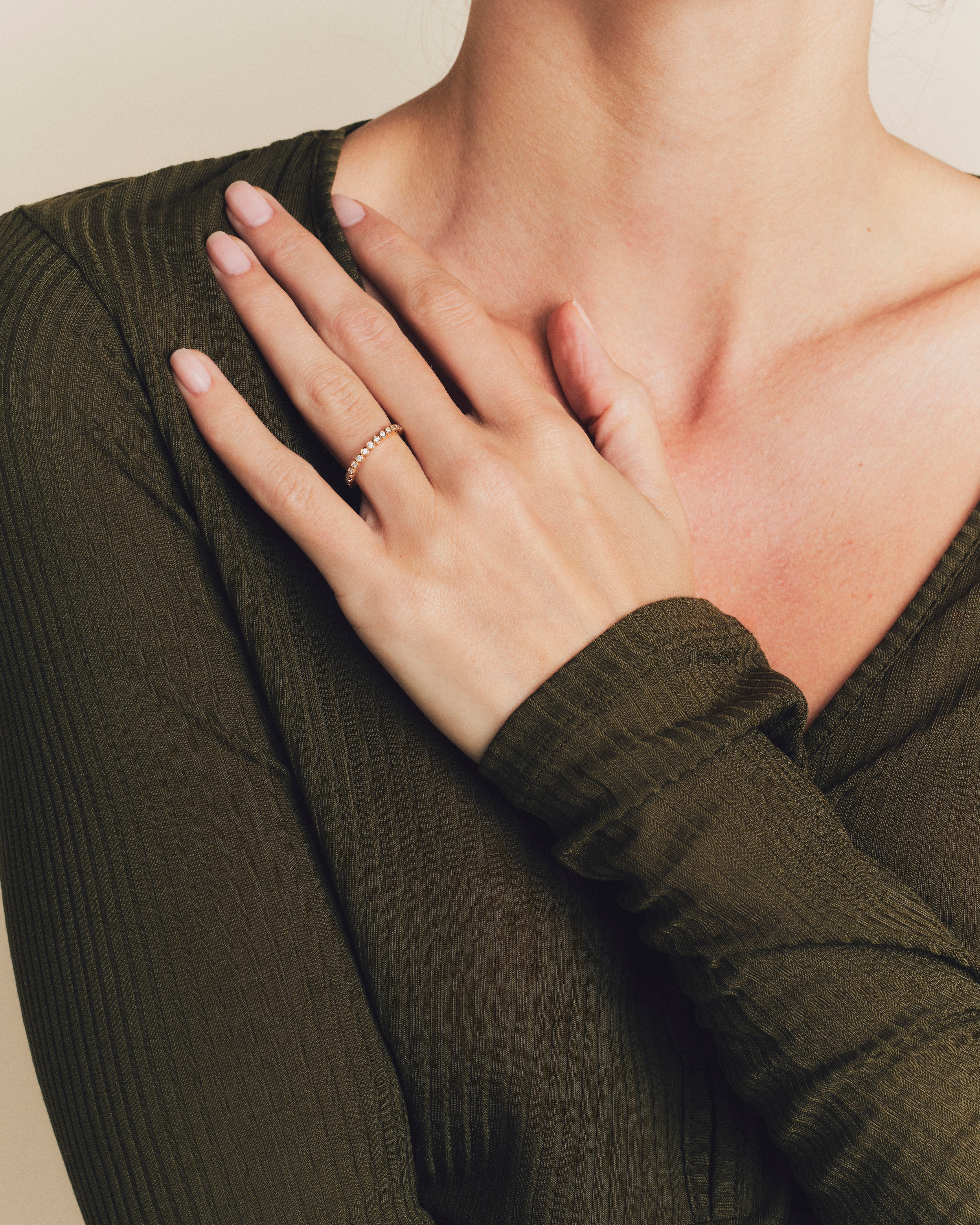 Alliance Lys du Bengale diamants 2.20mm - Or jaune