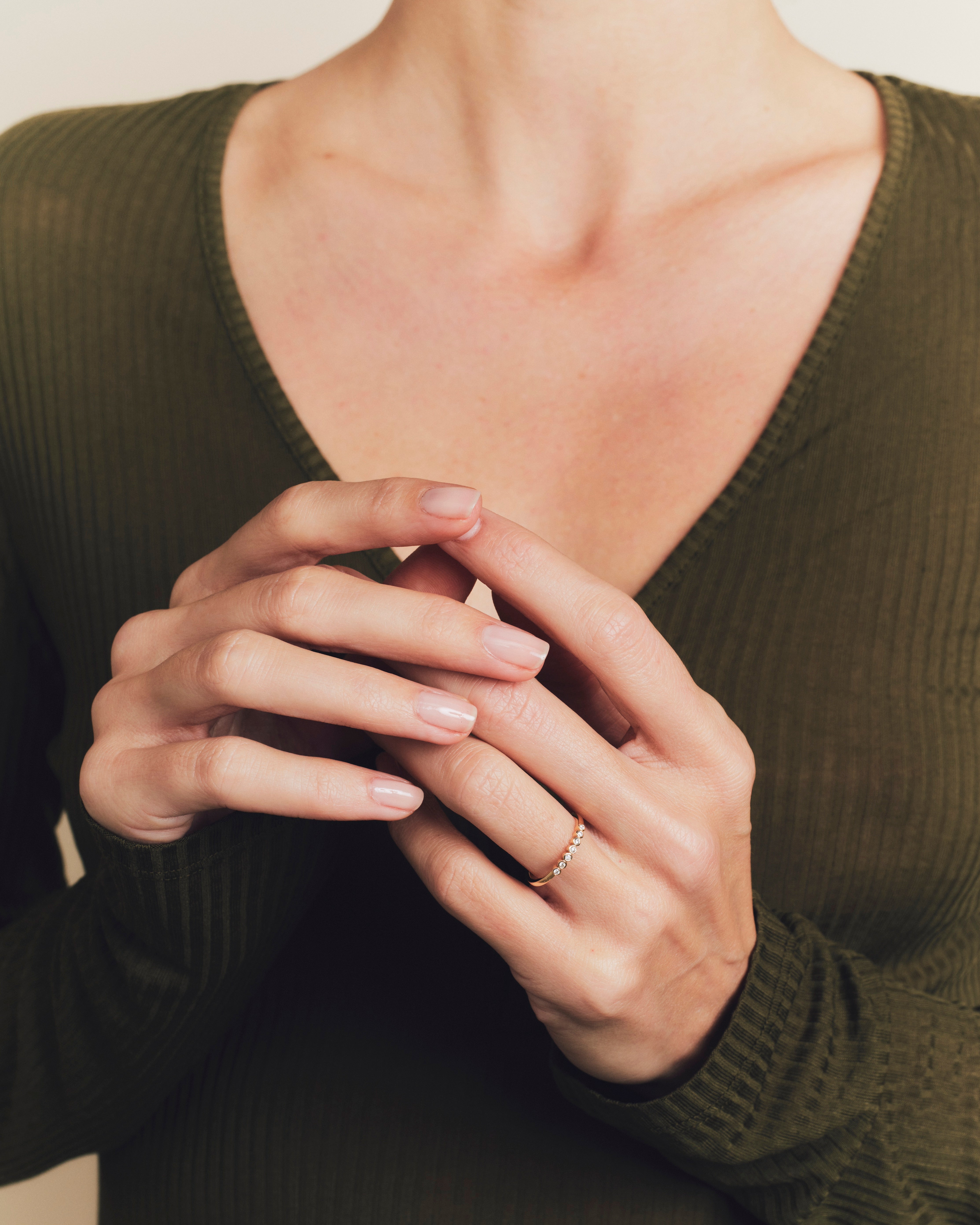 Alliance Lys du Nil diamants 1.60mm - Or blanc