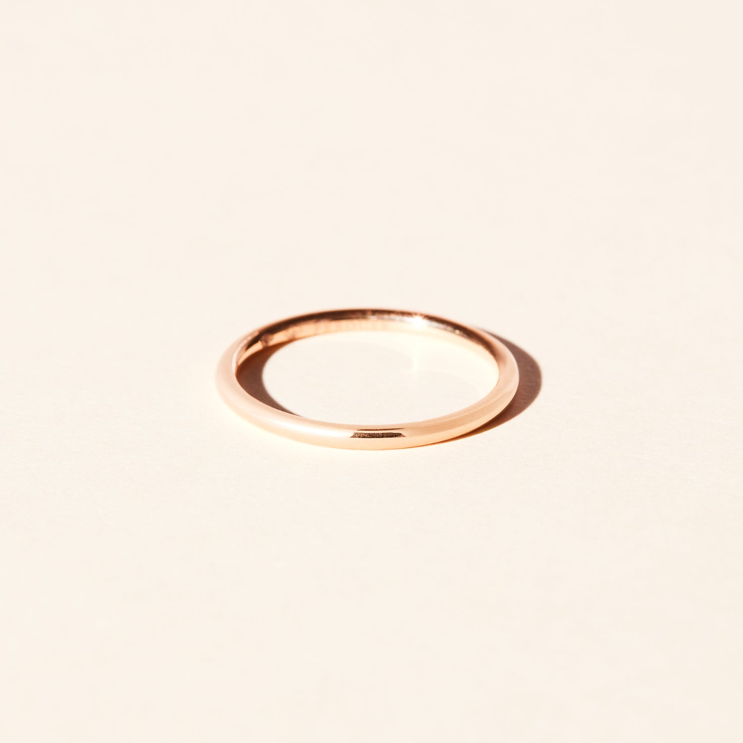 La Parisienne 1.50mm wedding band - Rose gold