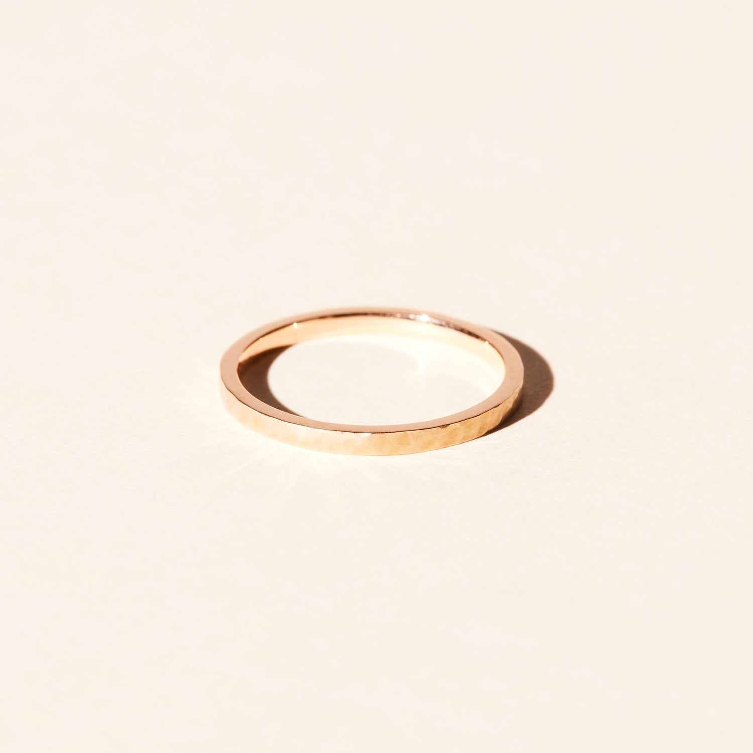 Bark Ring 1.50mm - Rose Gold