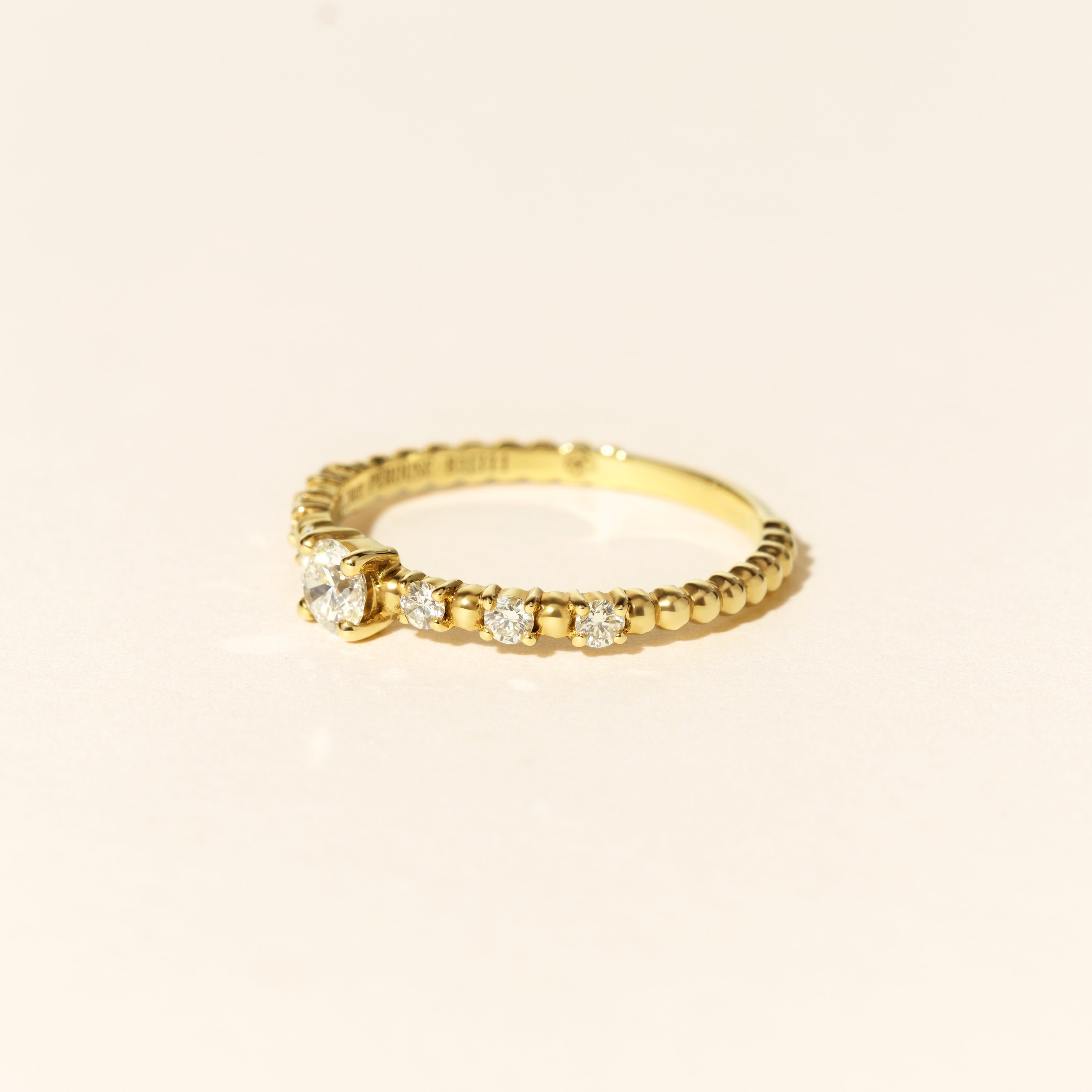 Bague Alma Solitaire diamants 0.20 carat - Or jaune