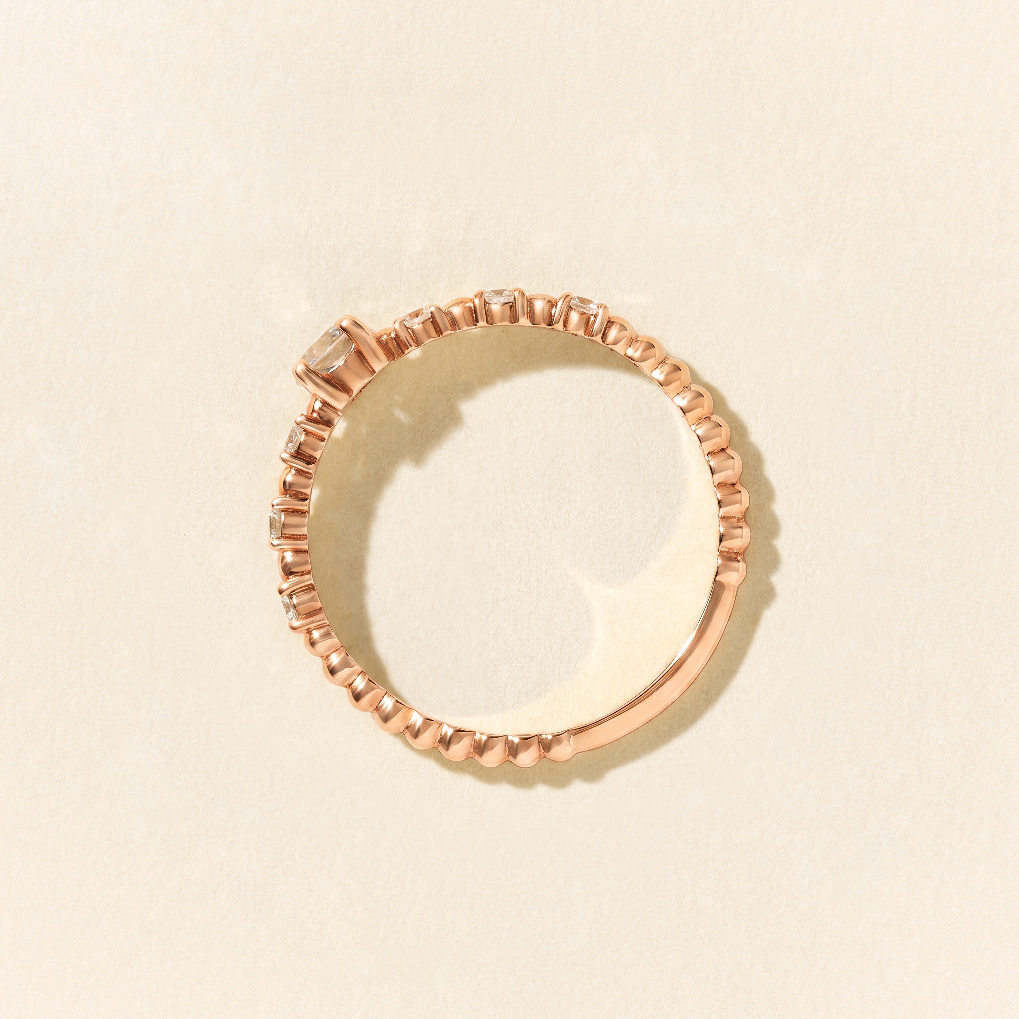 Bague Alma Solitaire diamants 0.20 carat - Or rose