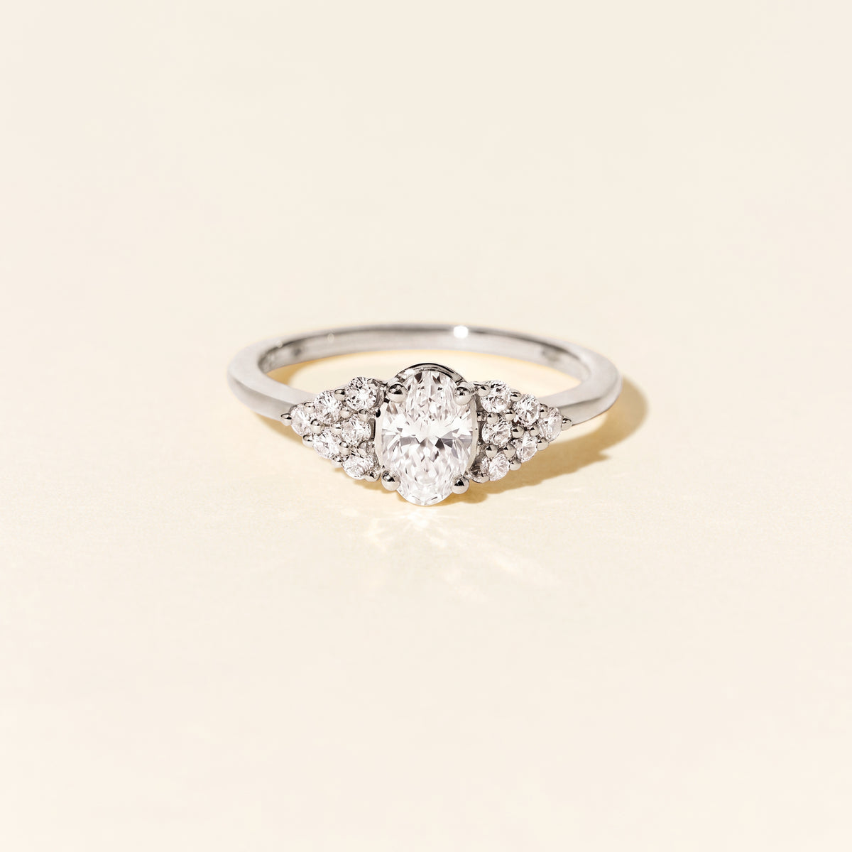 Bague Amazone diamants Baby 0.50 carat - Or blanc