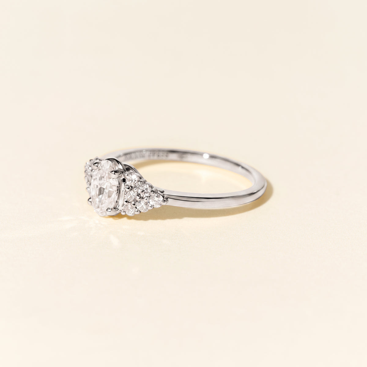 Bague Amazone diamants Baby 0.50 carat - Or blanc
