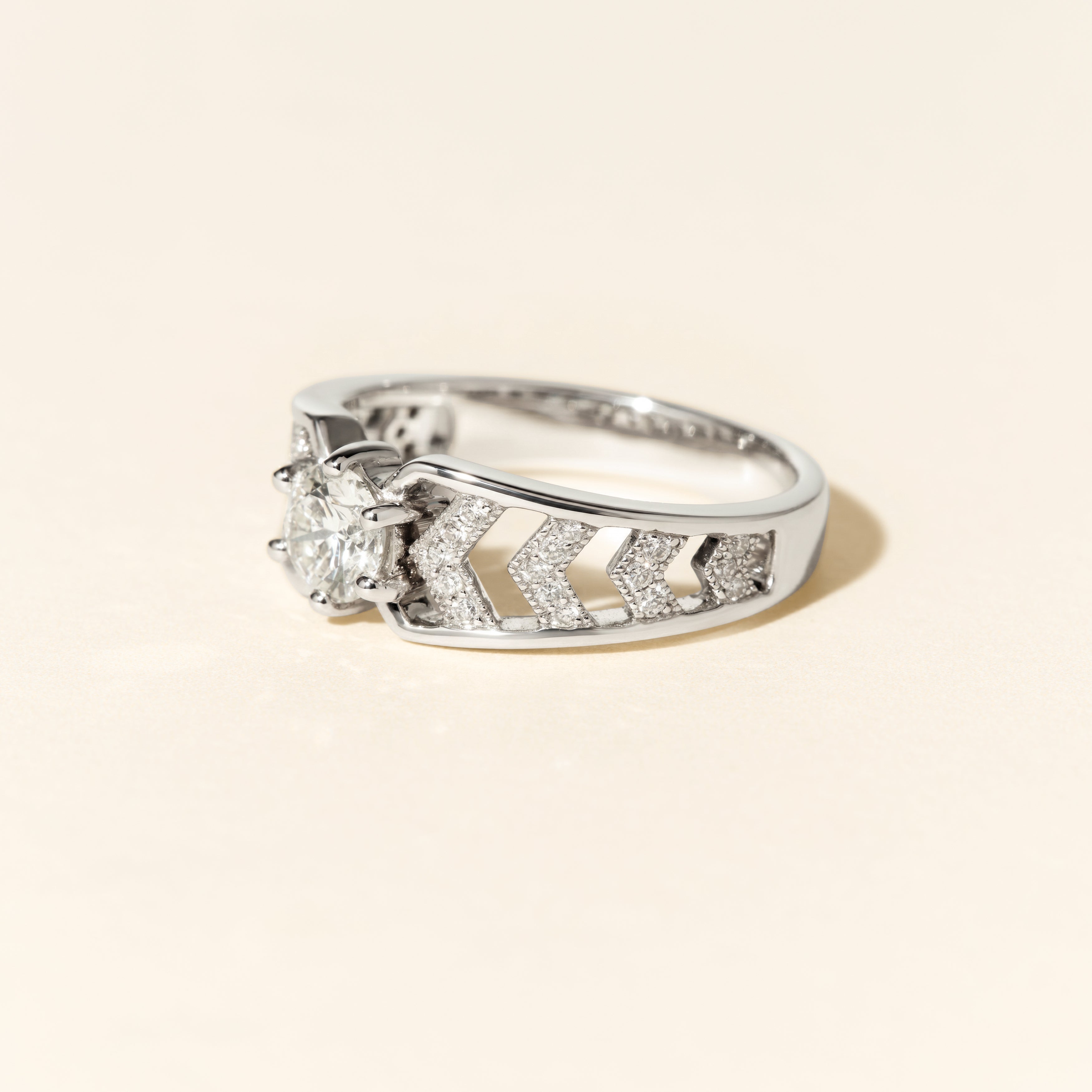 Bague Anna diamants - Or blanc