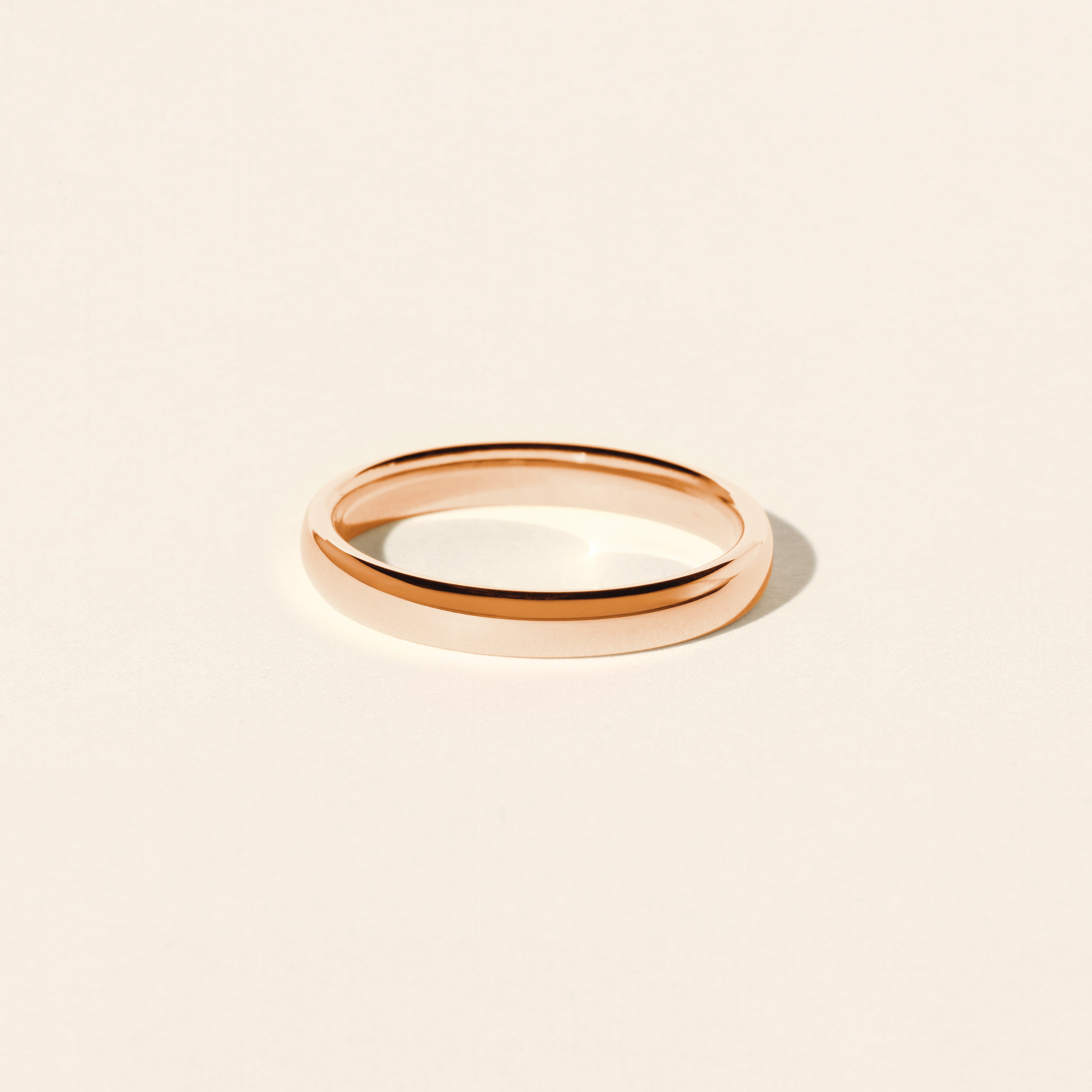 Baobab wedding ring 3.50mm - Rose gold