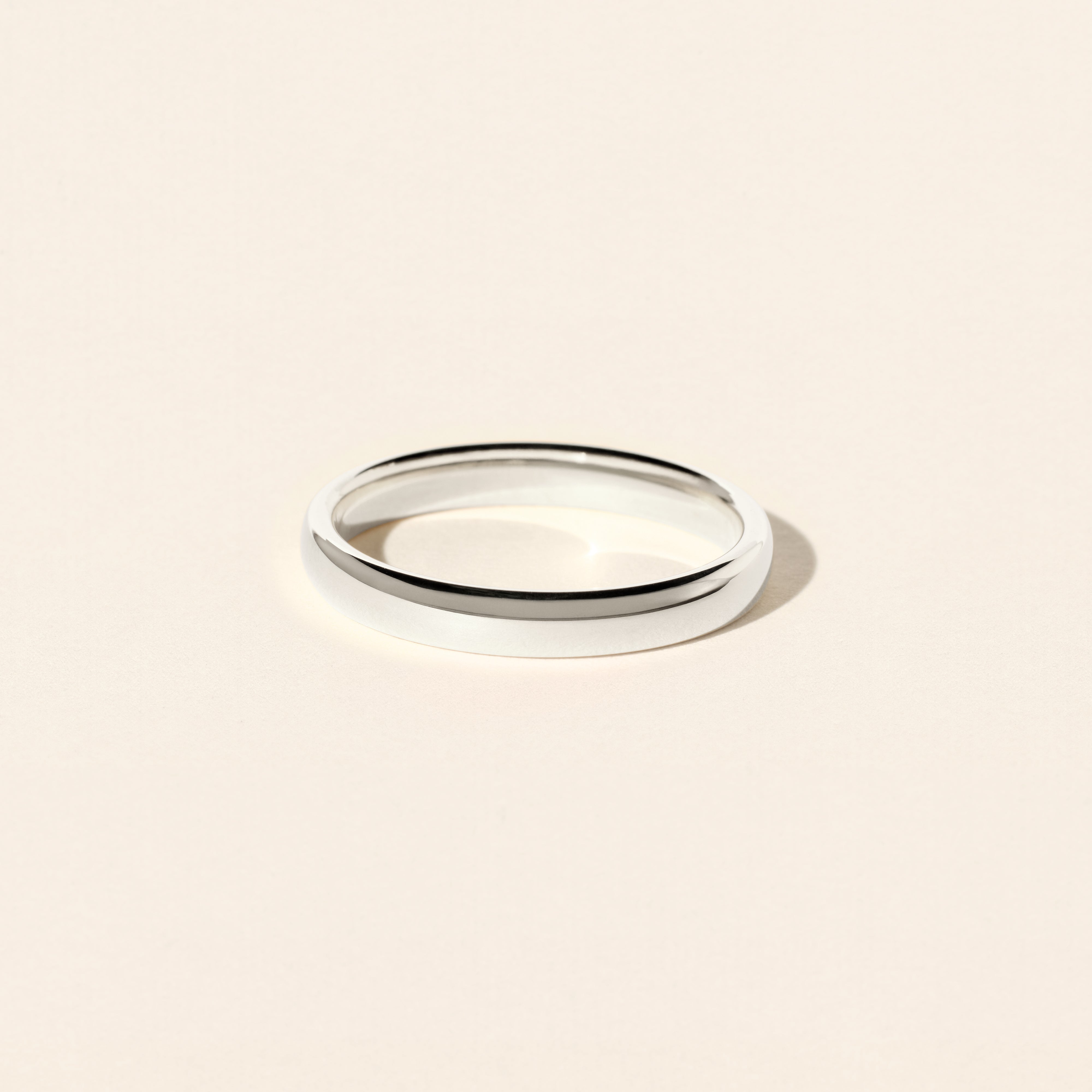 Baobab wedding ring 3.50mm - White gold
