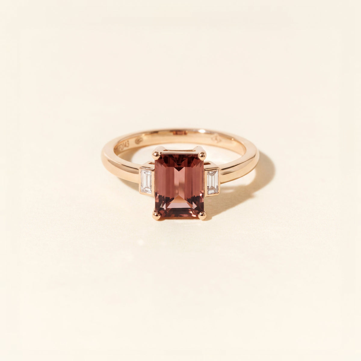 Bague Belo Horizonte tourmaline rose PM - Or rose