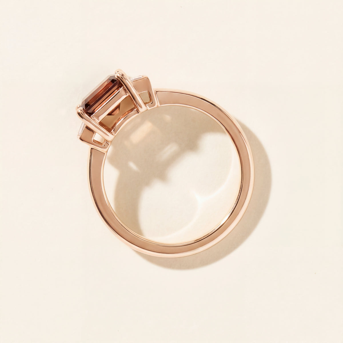Bague Belo Horizonte tourmaline rose PM - Or rose