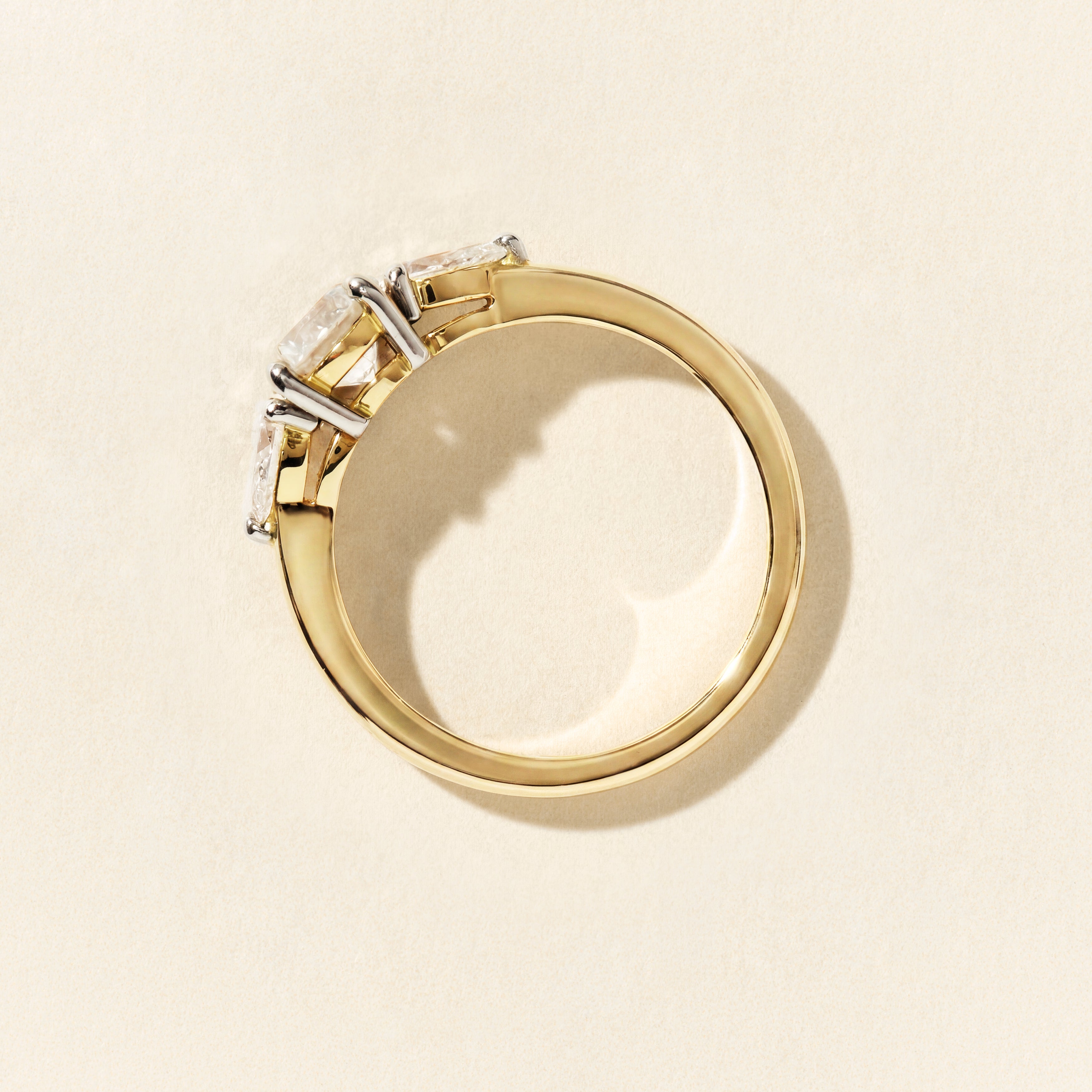 Bague Bahia diamants poire 0.70 carat - Or jaune
