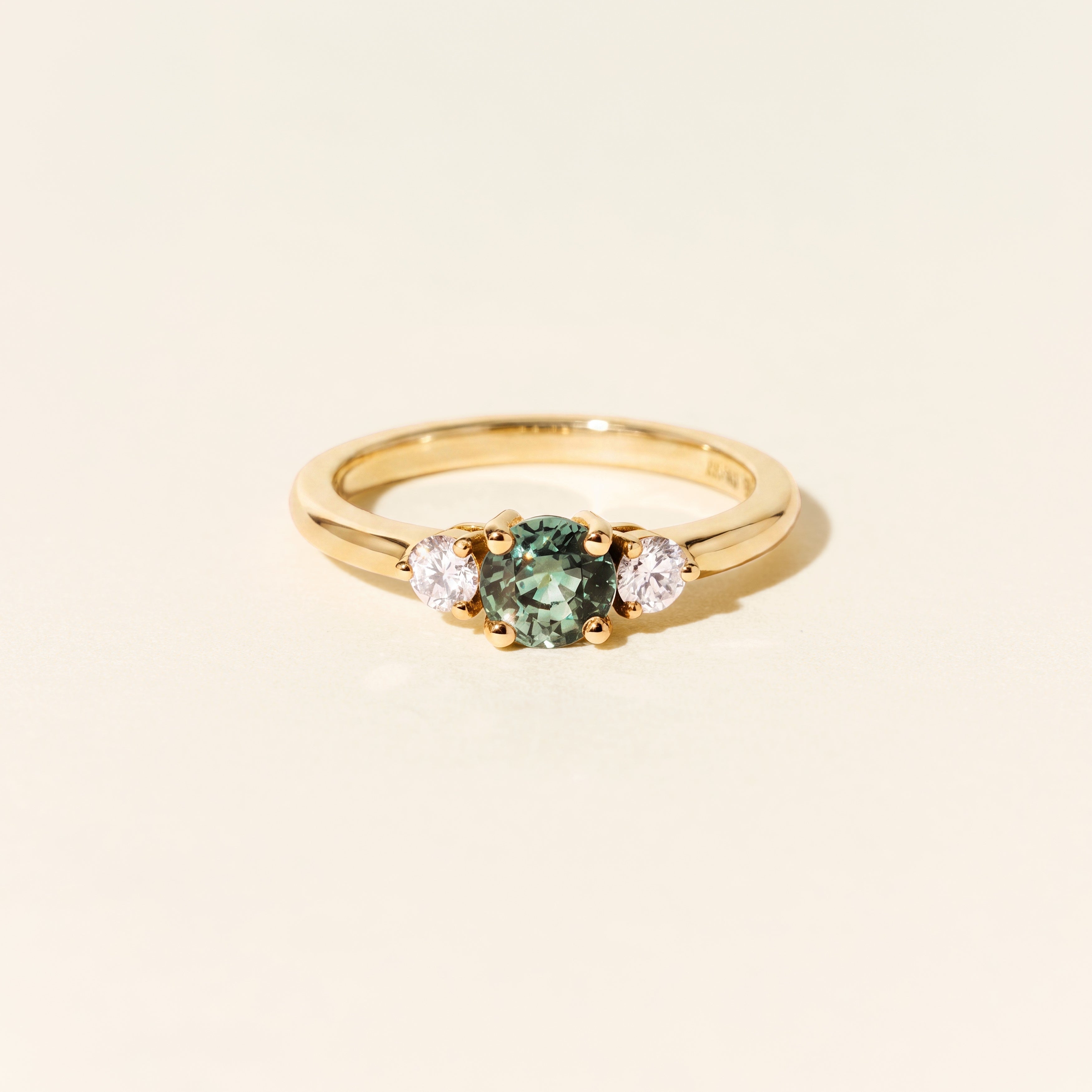 Bague Bahia saphir vert et diamants PM - Or jaune