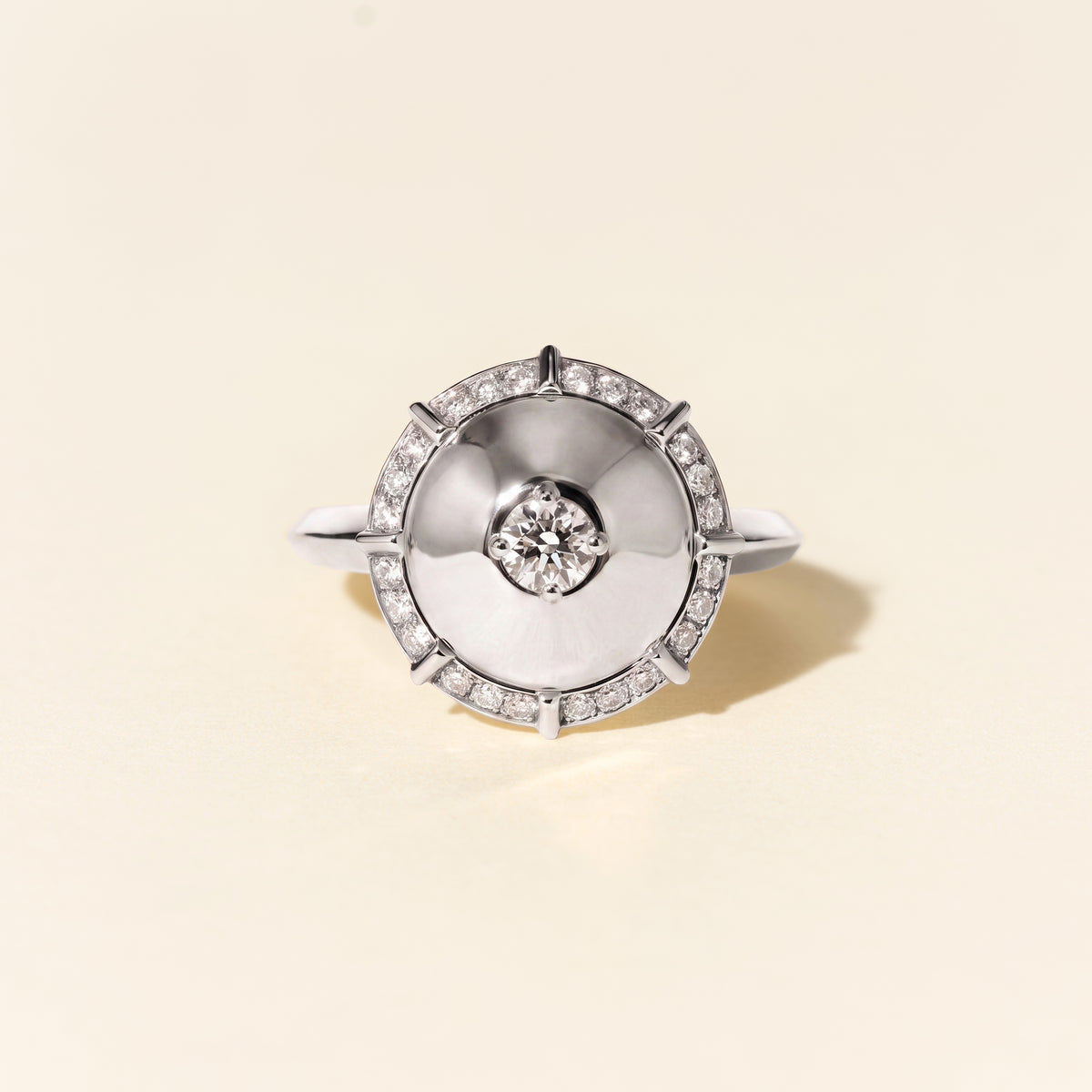 Bague Bouquet PM - Or blanc