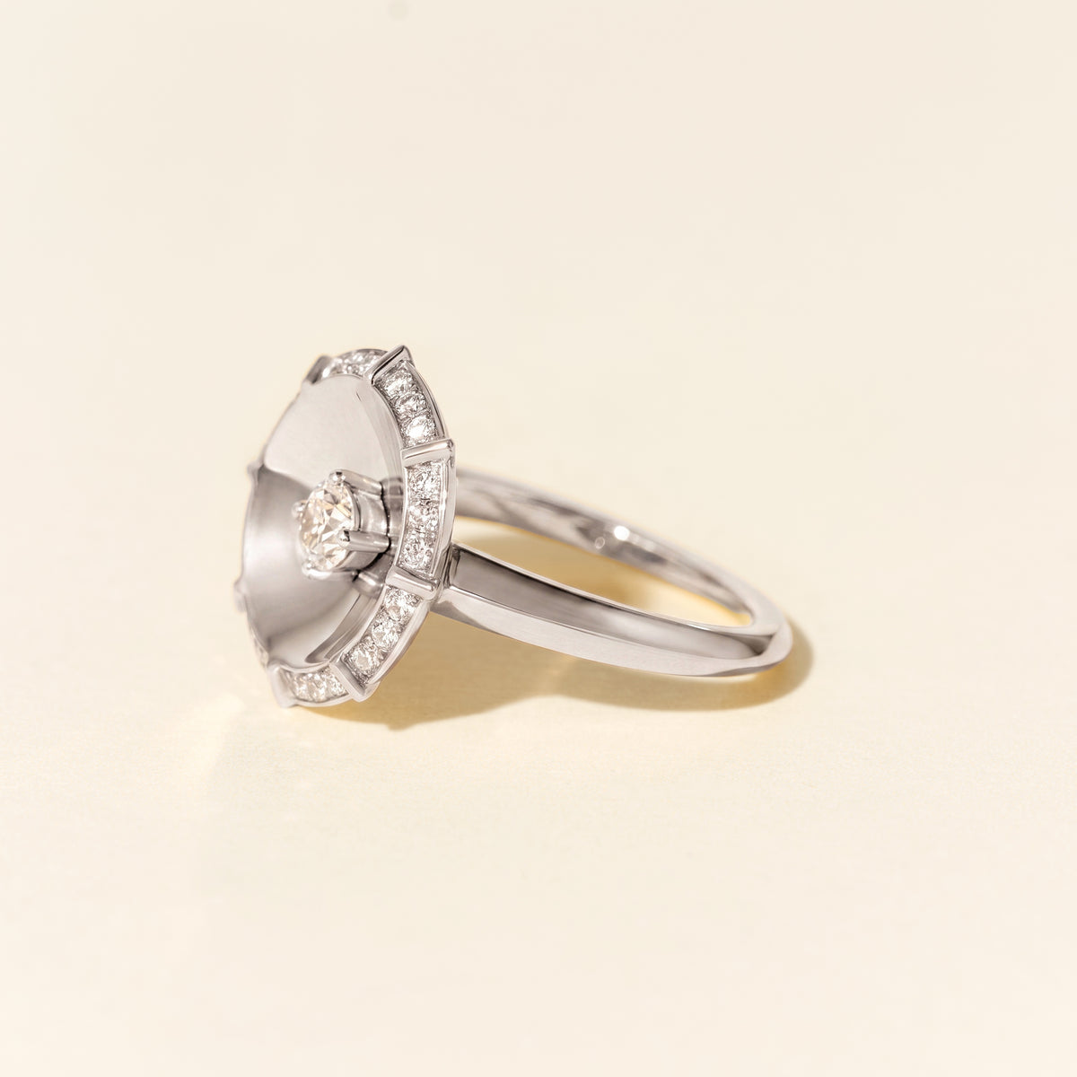 Bague Bouquet PM - Or blanc