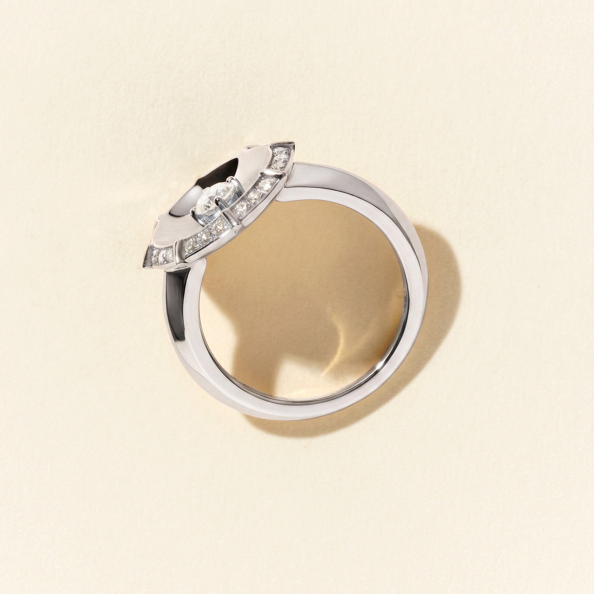Bague Bouquet PM - Or blanc