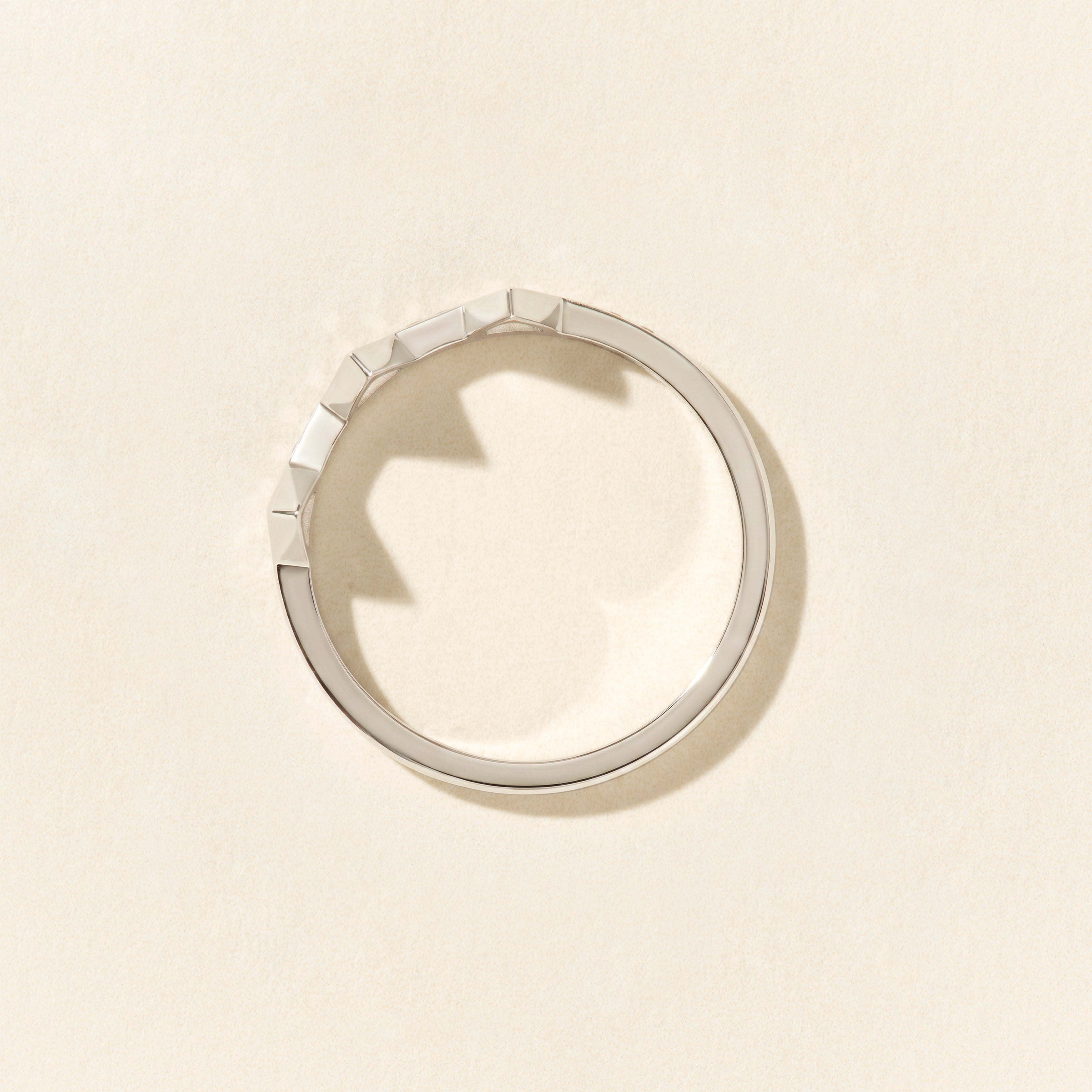 Bague Brooklyn baby diamants pavée - Or blanc