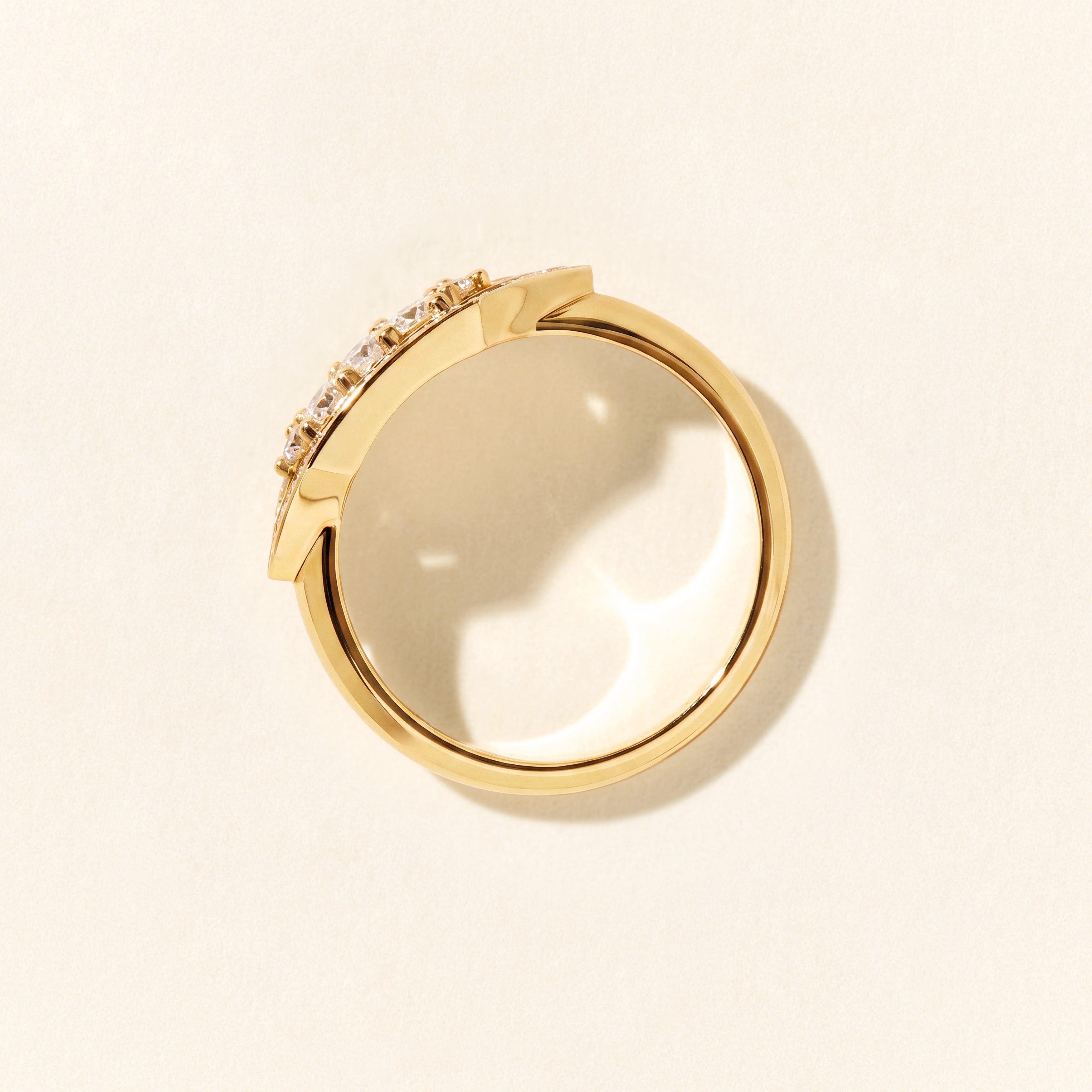 Bague Brooklyn diamants - Or jaune