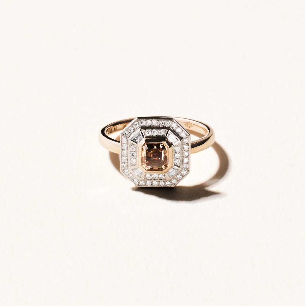 Bague Dallas Square PM - Or rose