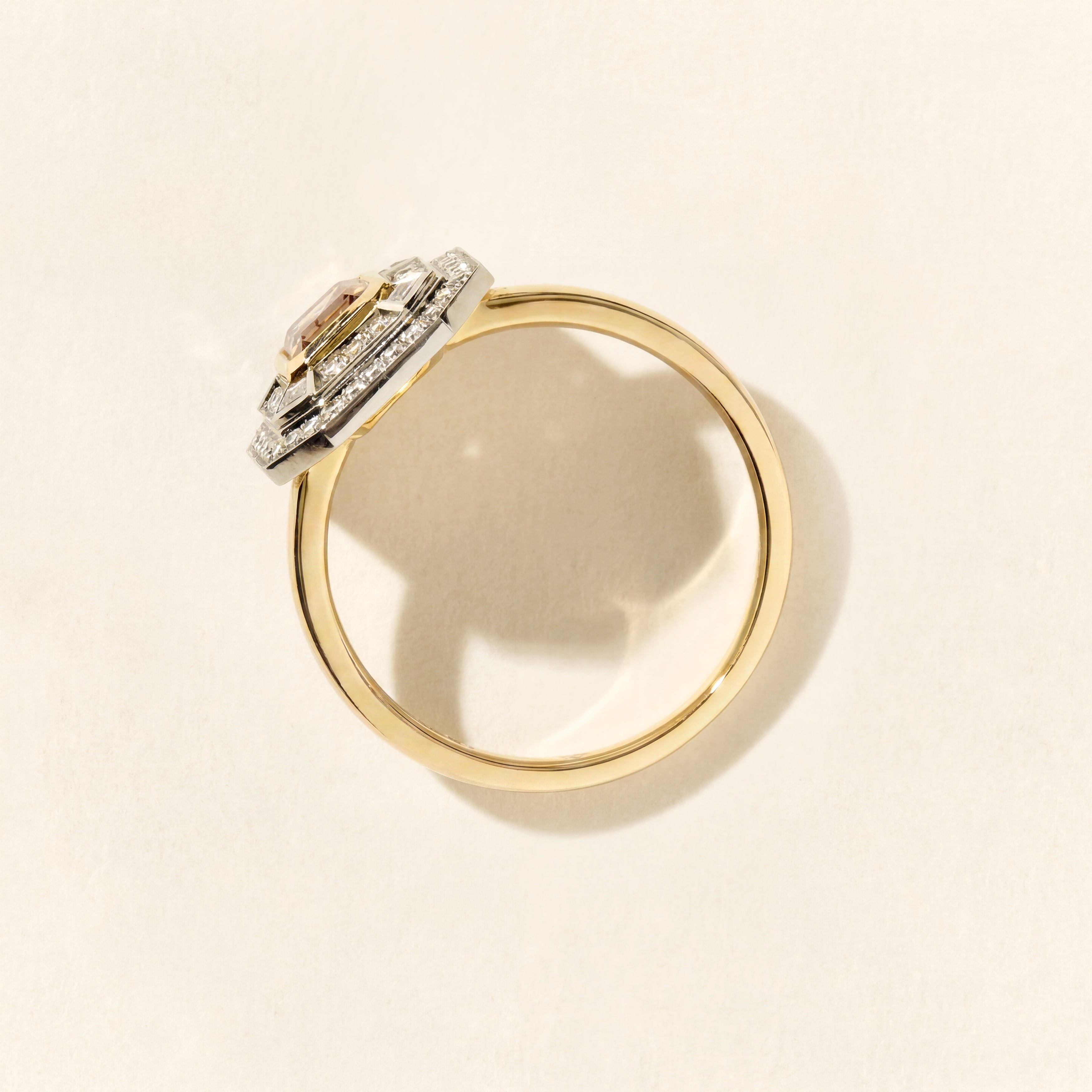 Bague Dallas Square PM - Or jaune