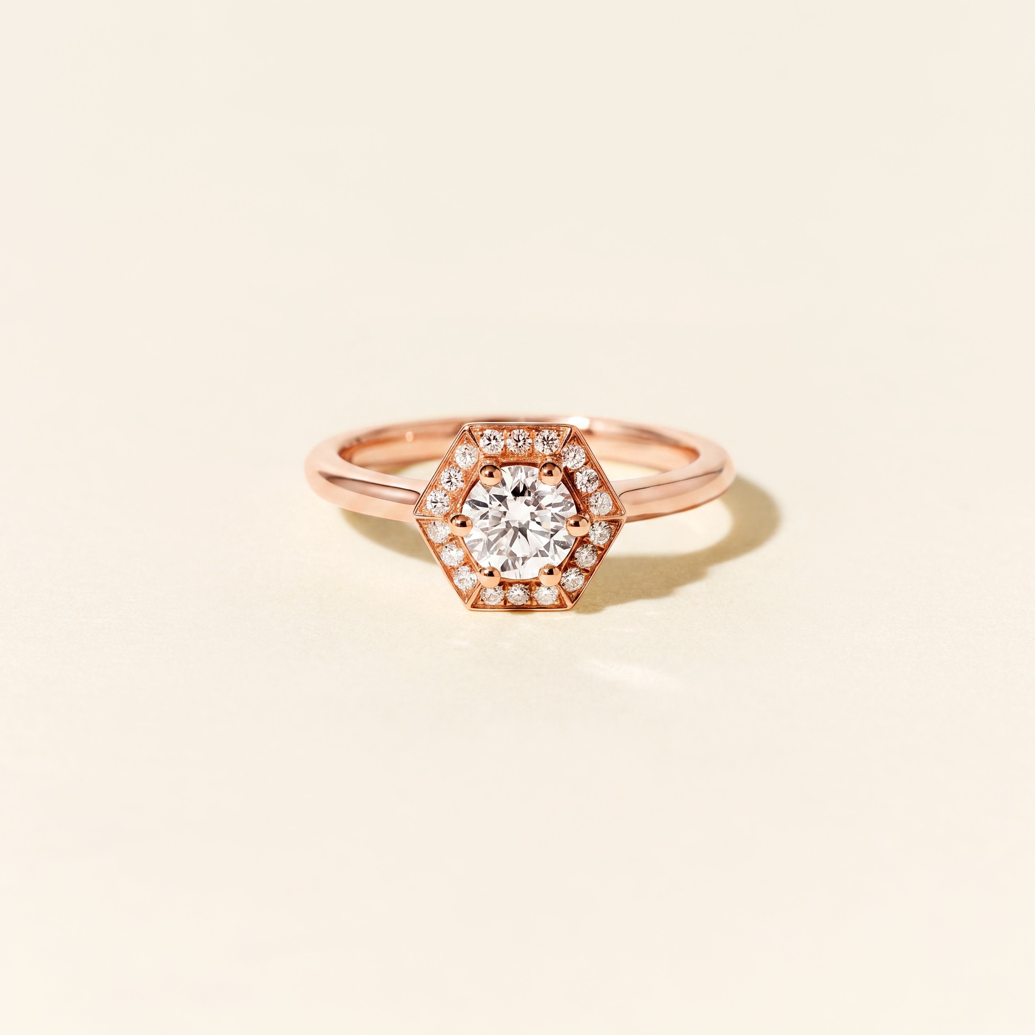 Bague Dallas Baby 0.40ct - Or rose