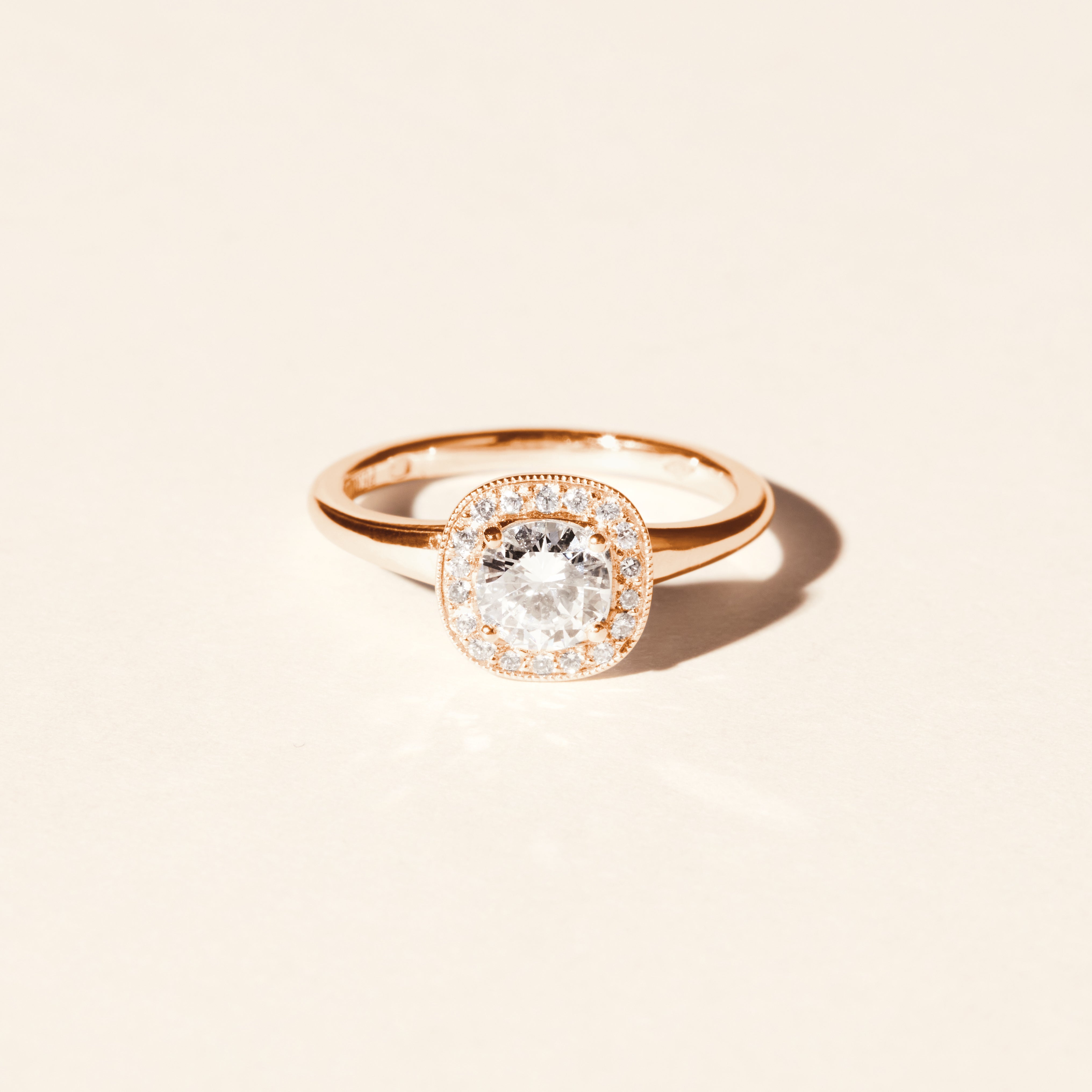 Bague Dahlia 0.80 carat - Or rose