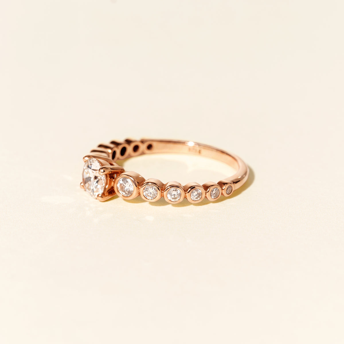 Bague Jeanne 0.70 carat - Or rose