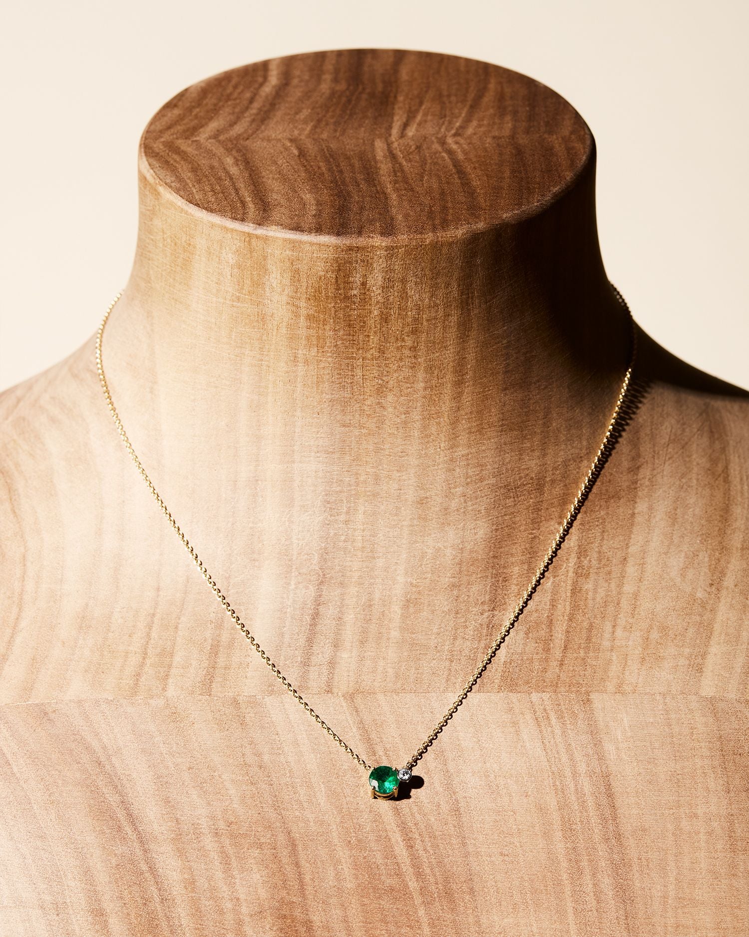 Collier - Tropicale - Fortaleza émeraude - Or jaune