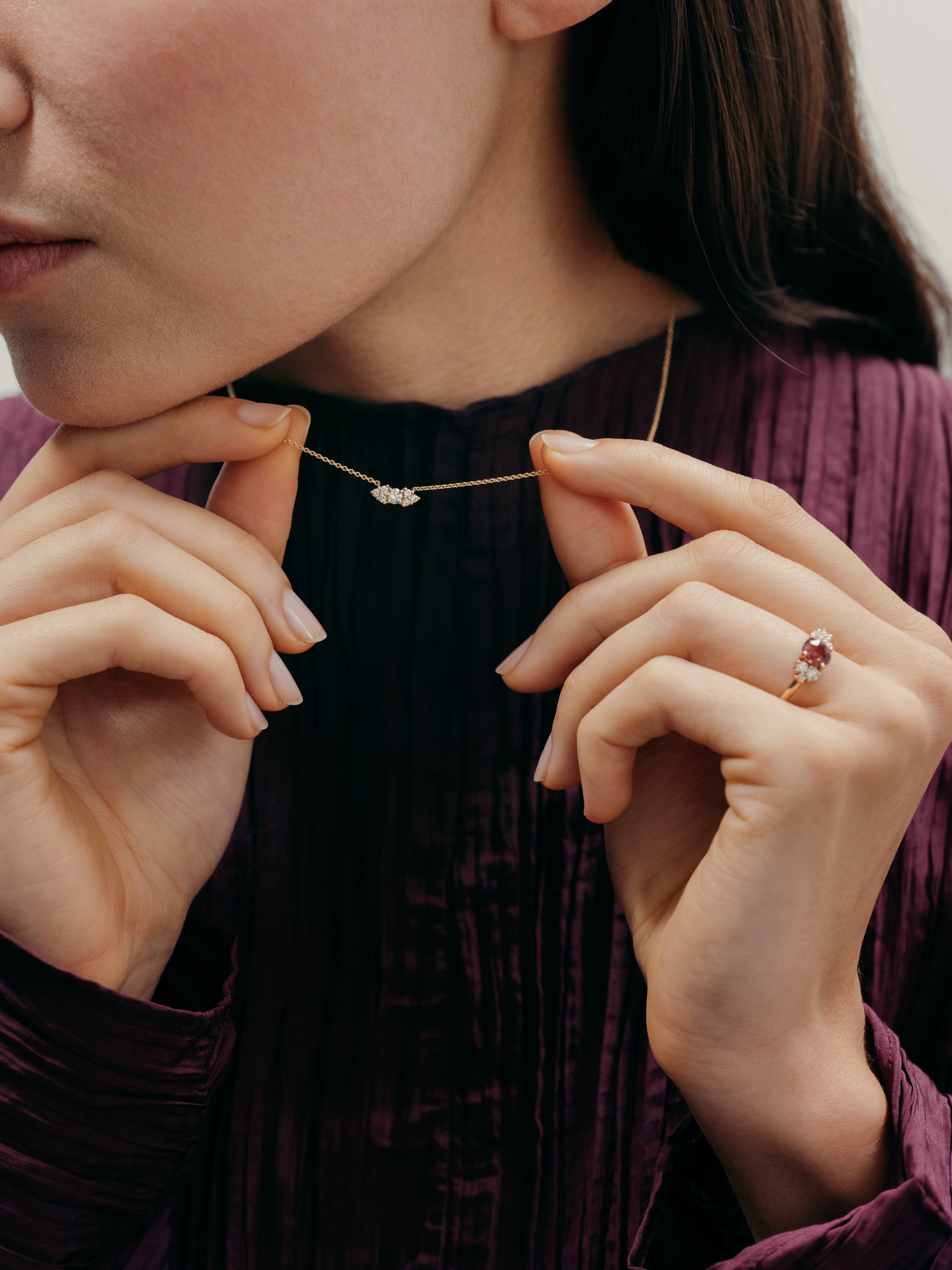 Collier - Louise - Diamants - Or jaune