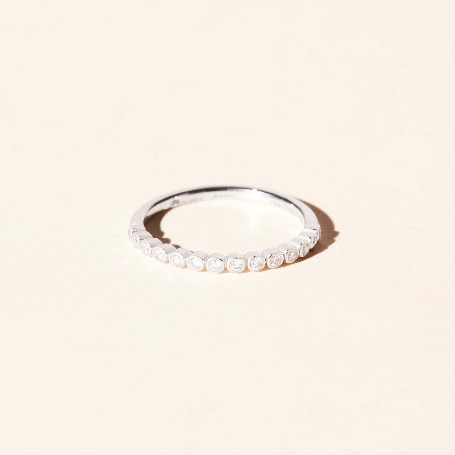 Alliance Lys du Gange diamants 1.60mm - Platine