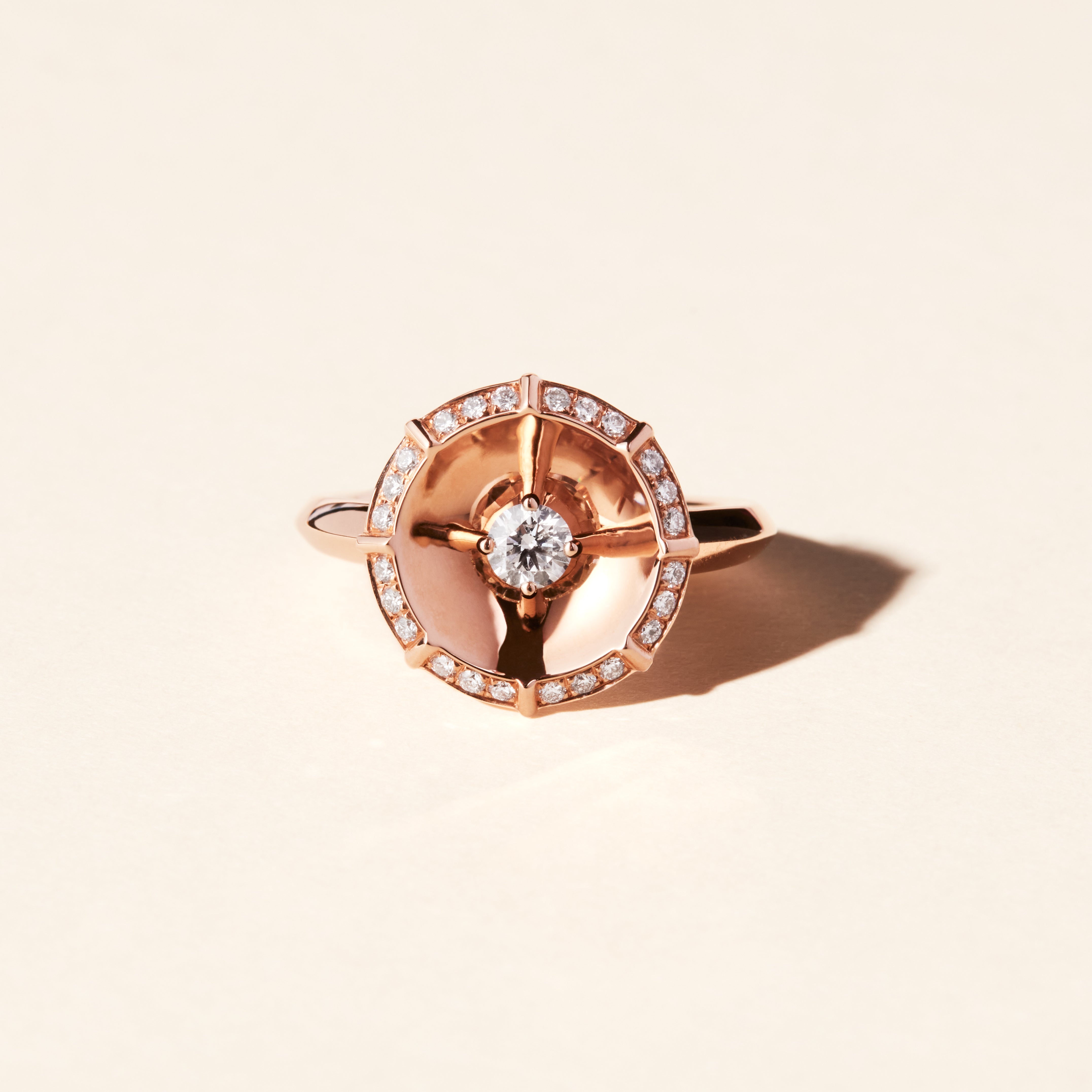 Bague Bouquet PM - Or rose