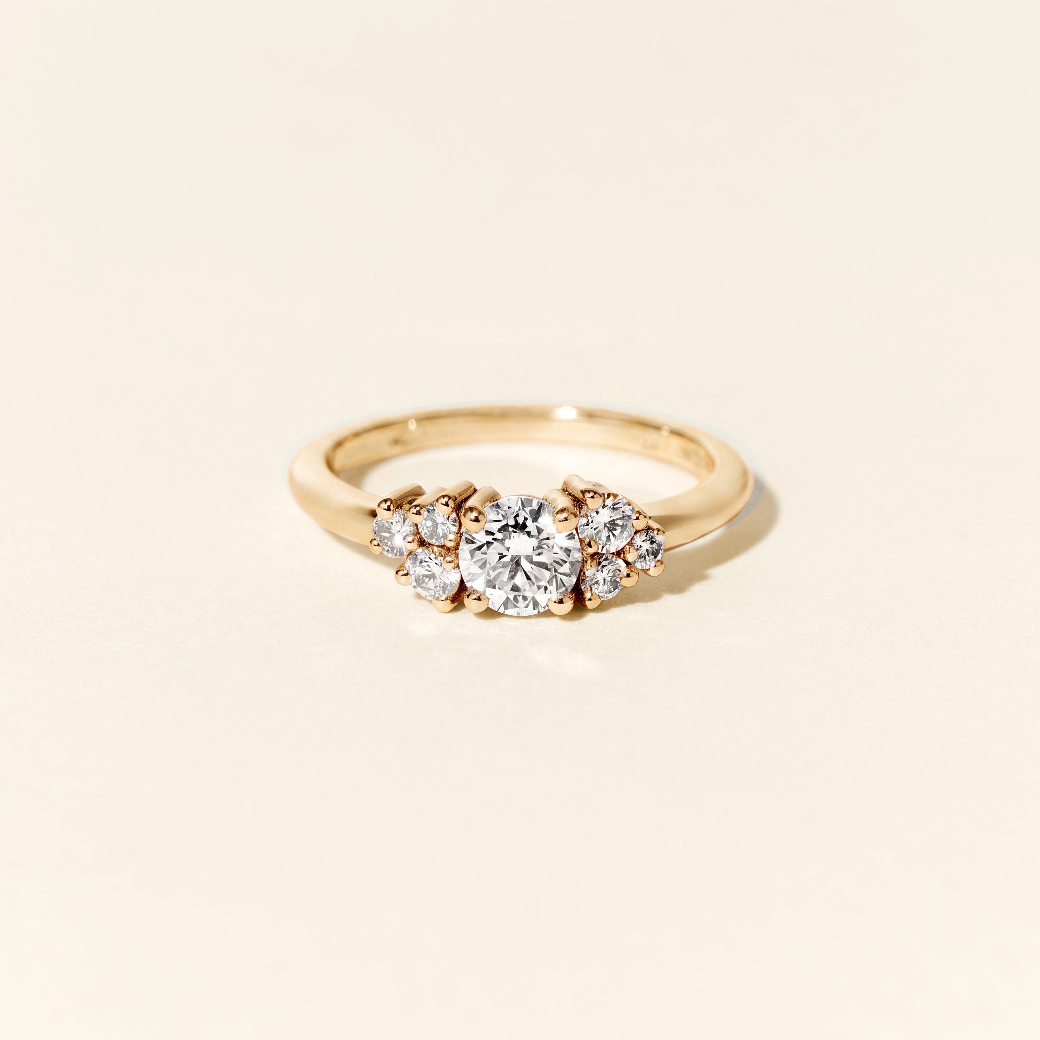 Bague Louise MM diamants 0.70 carat - Or jaune