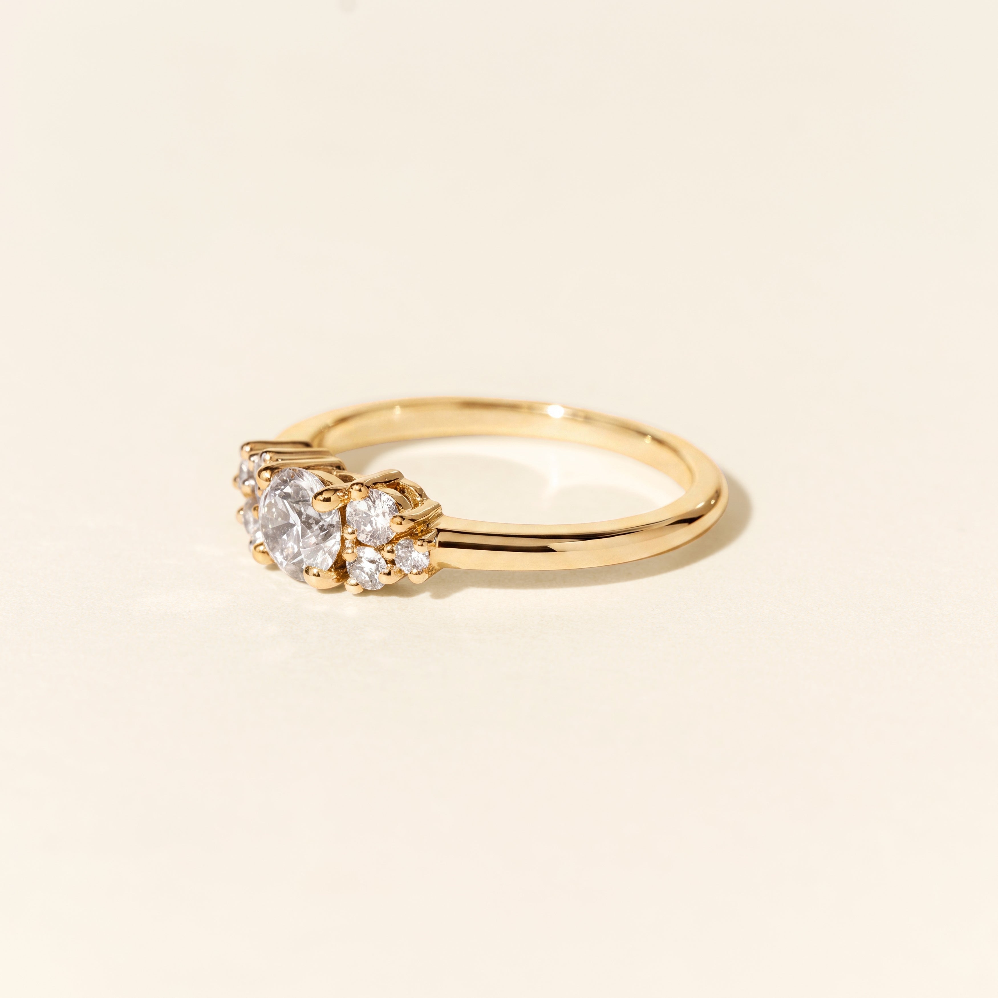 Bague Louise MM diamants 0.70 carat - Or jaune