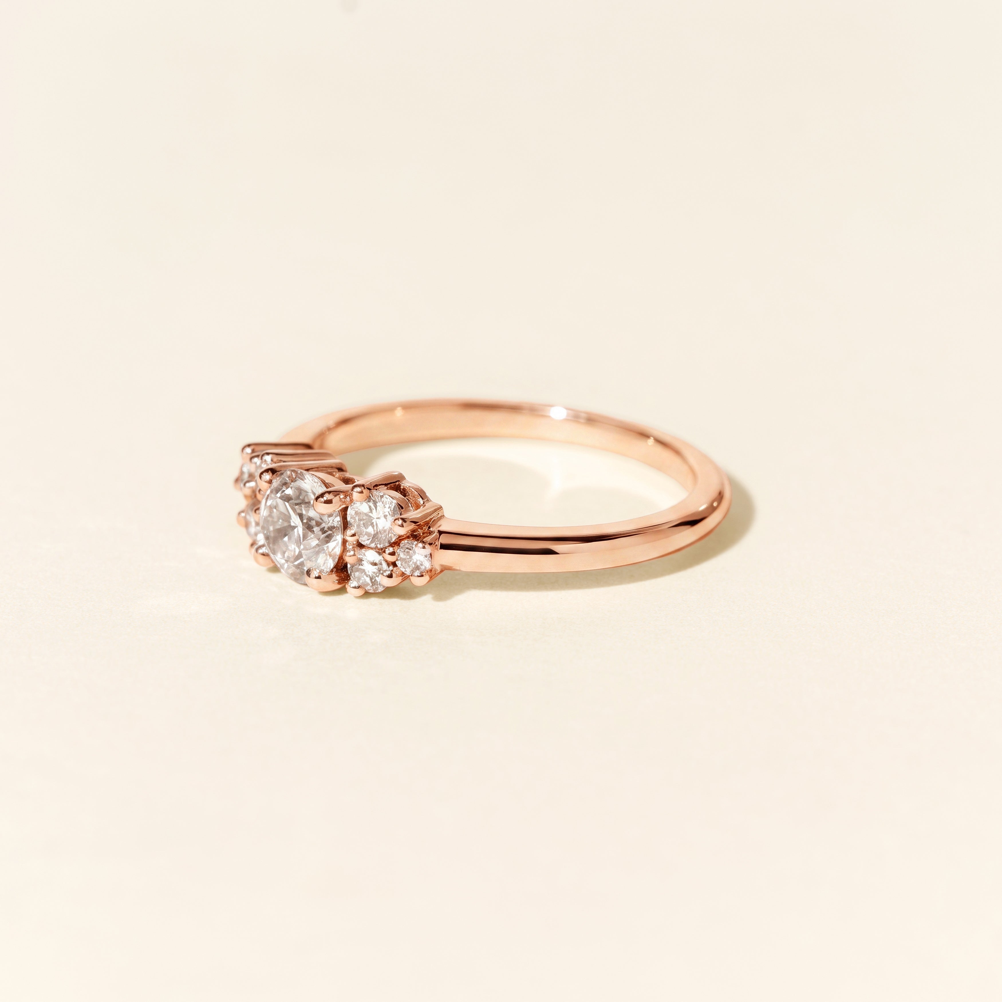 Bague Louise MM diamants 0.70 carat - Or rose