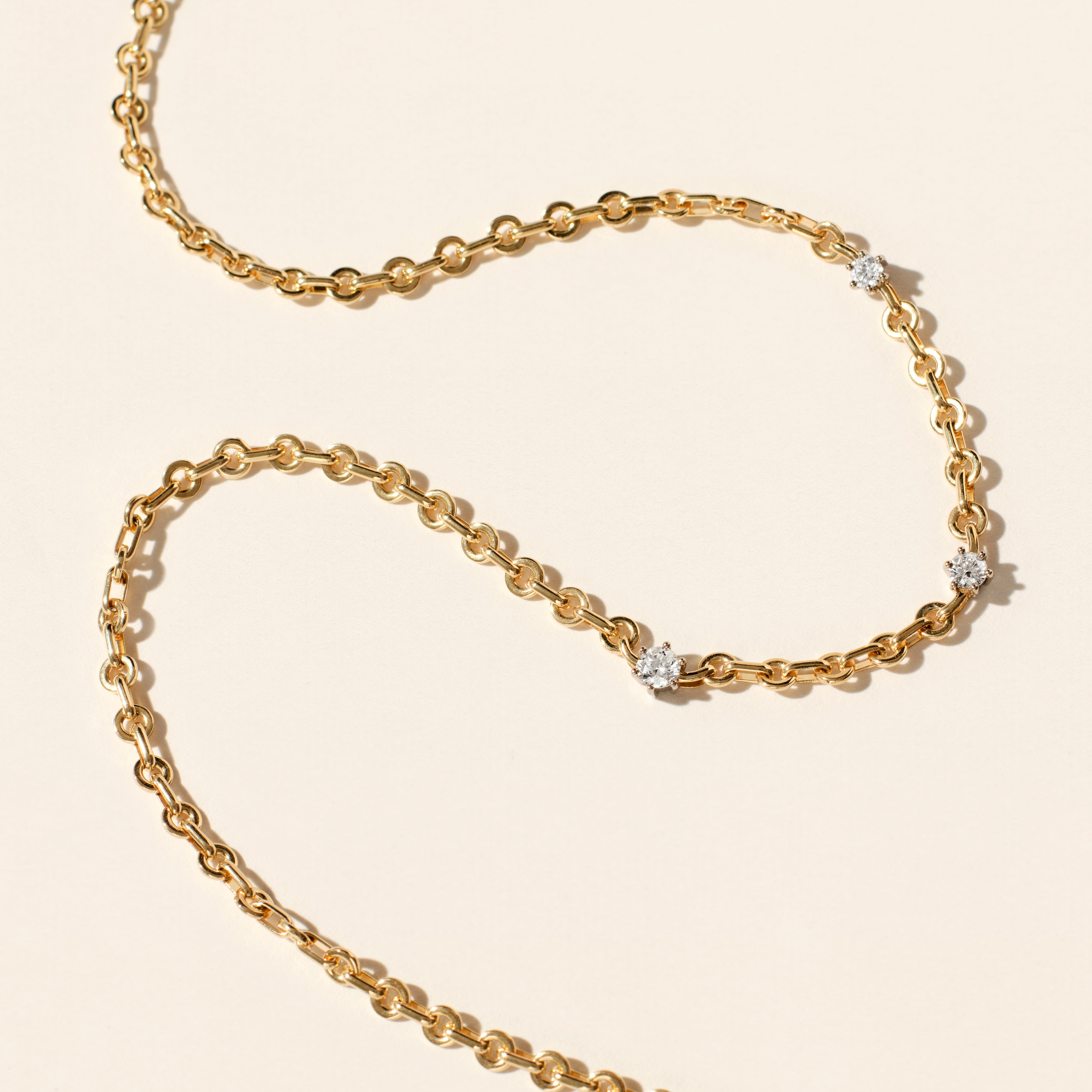 Choker - Tasman - Large trio - Yellow gold