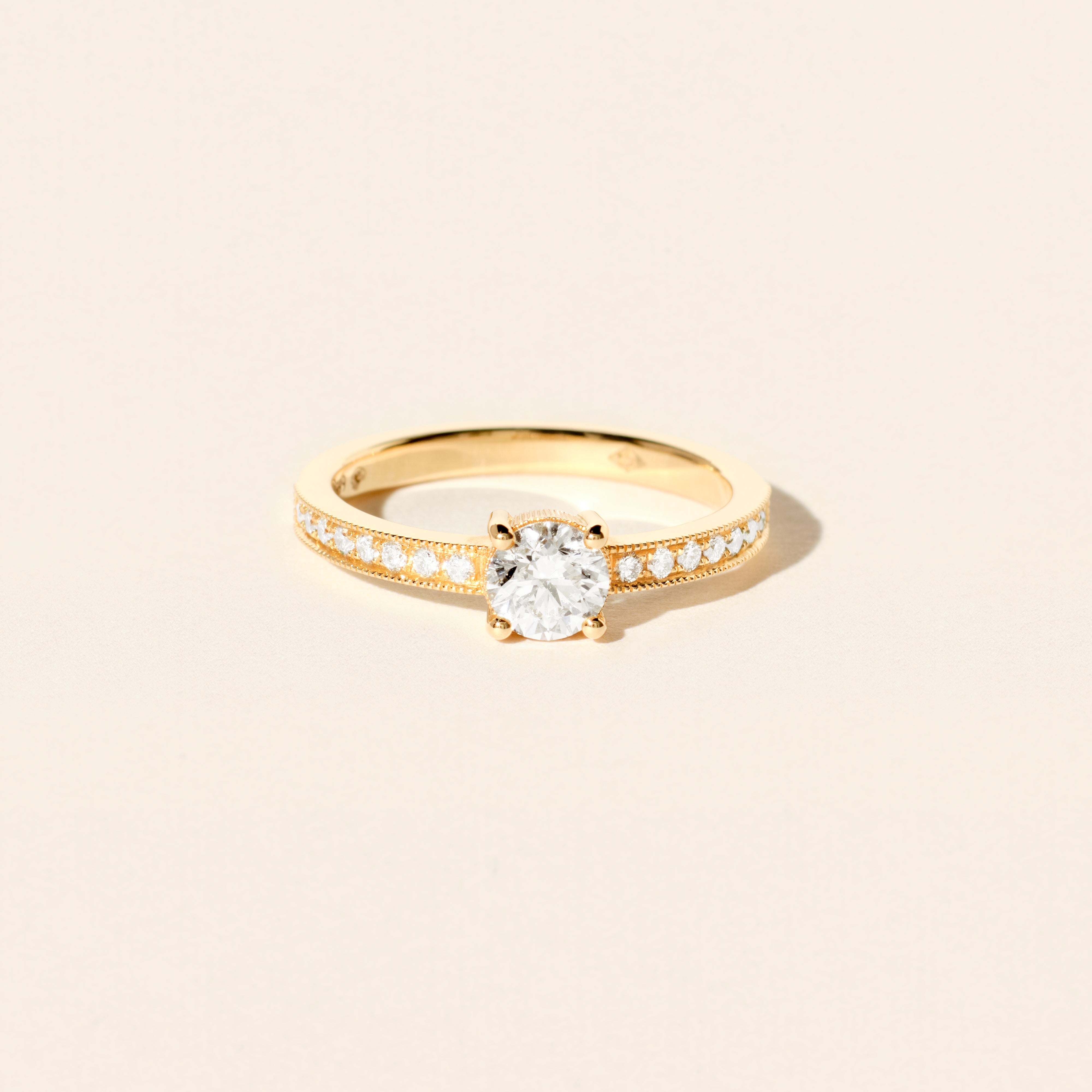 Bague Cosmos Solitaire 0.50ct - Or jaune