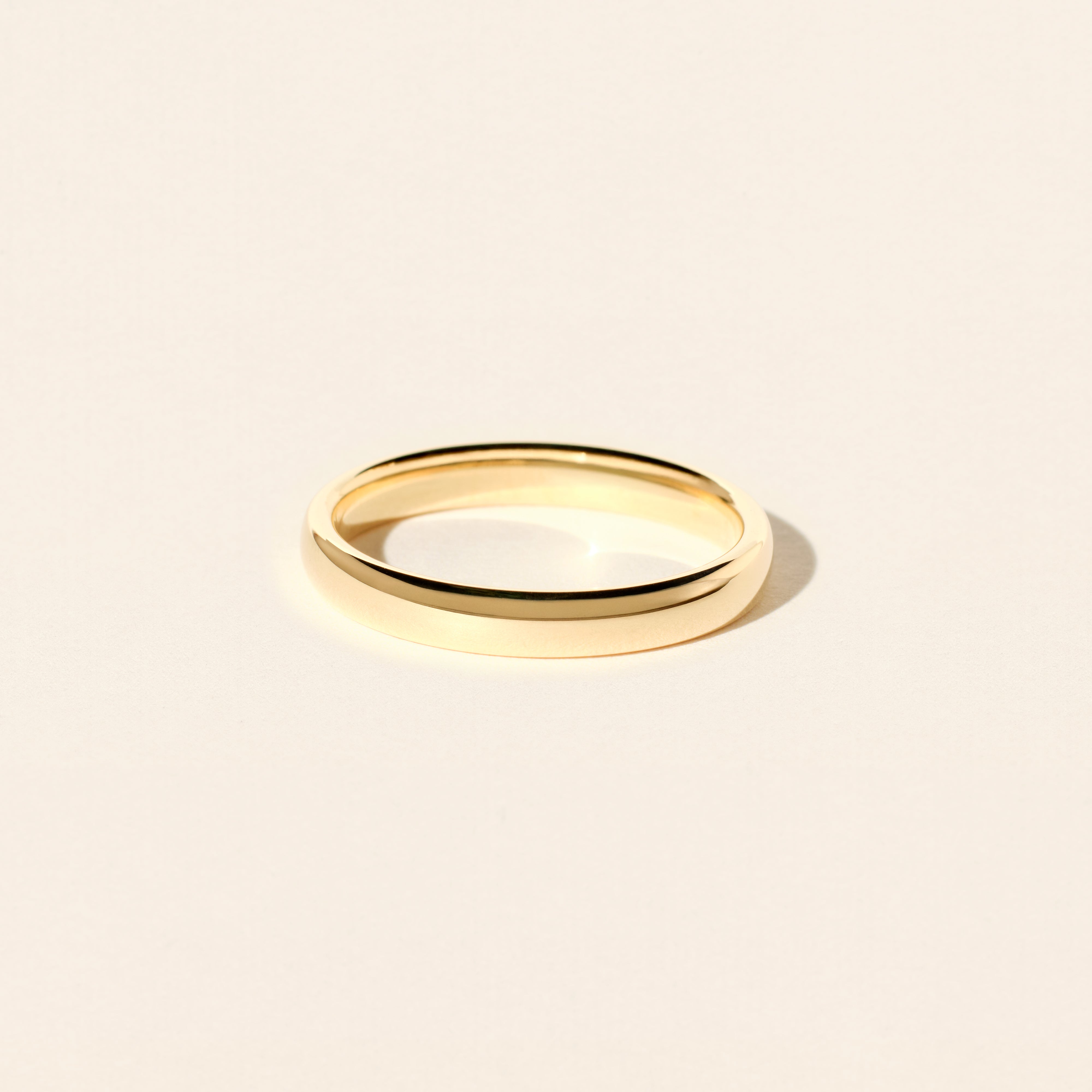Baobab wedding ring 3.50mm - Yellow gold