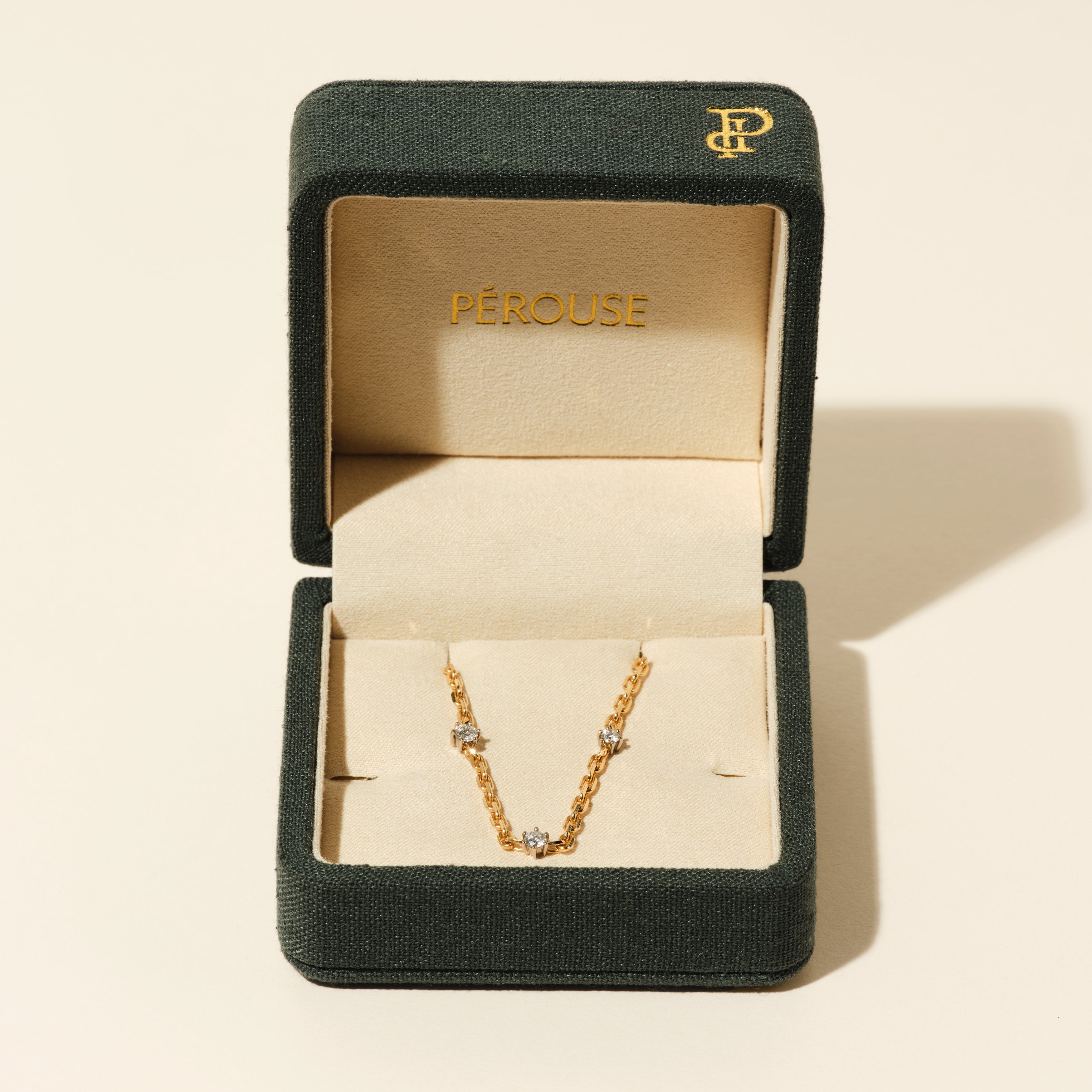 Choker - Tasman - Large trio - Yellow gold