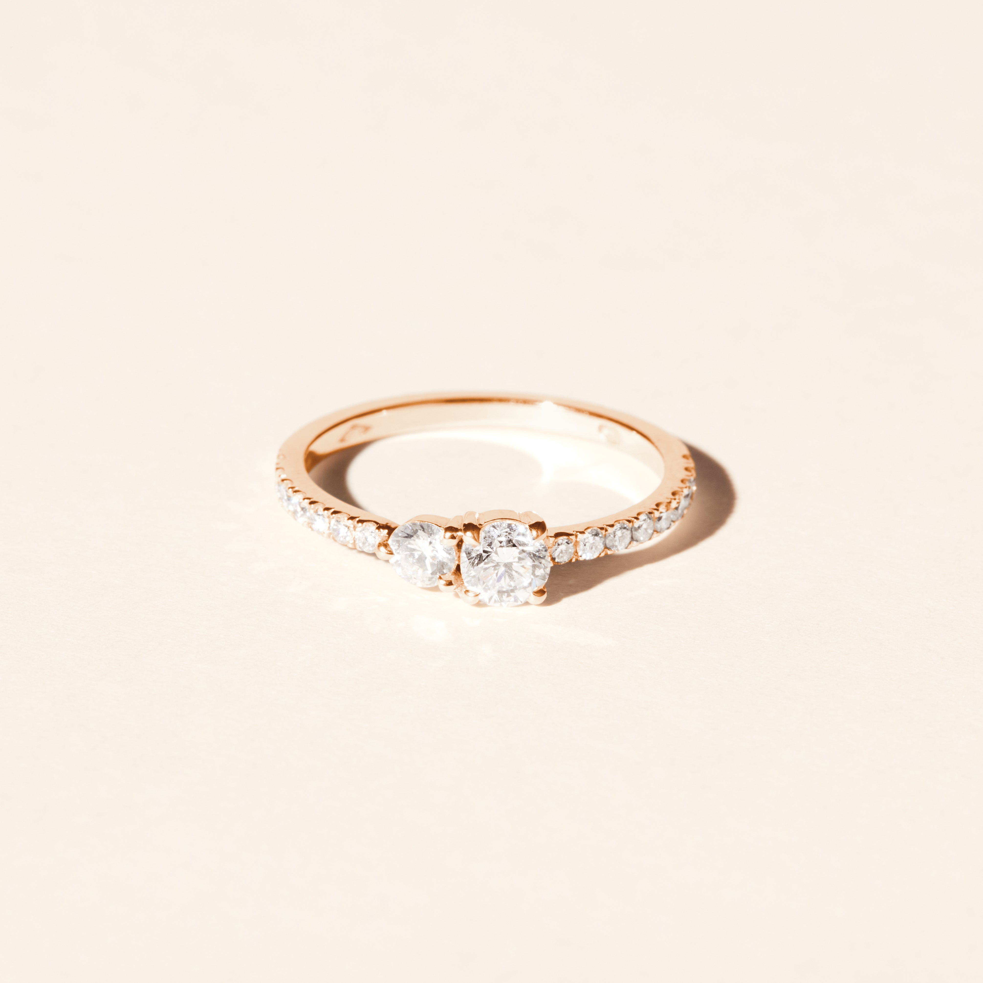 Bague Soho diamants - Or rose