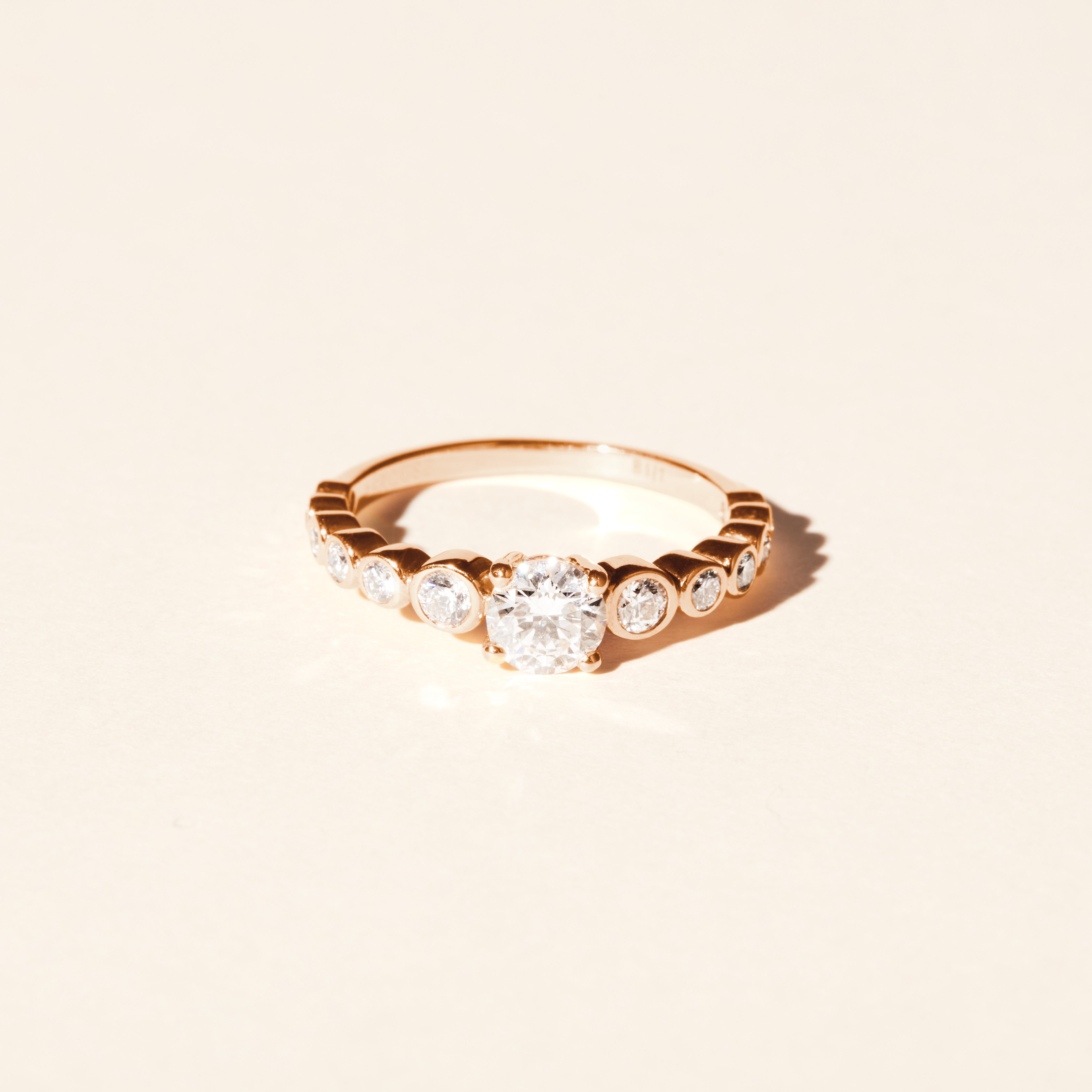 Bague Jeanne 0.70 carat - Or rose