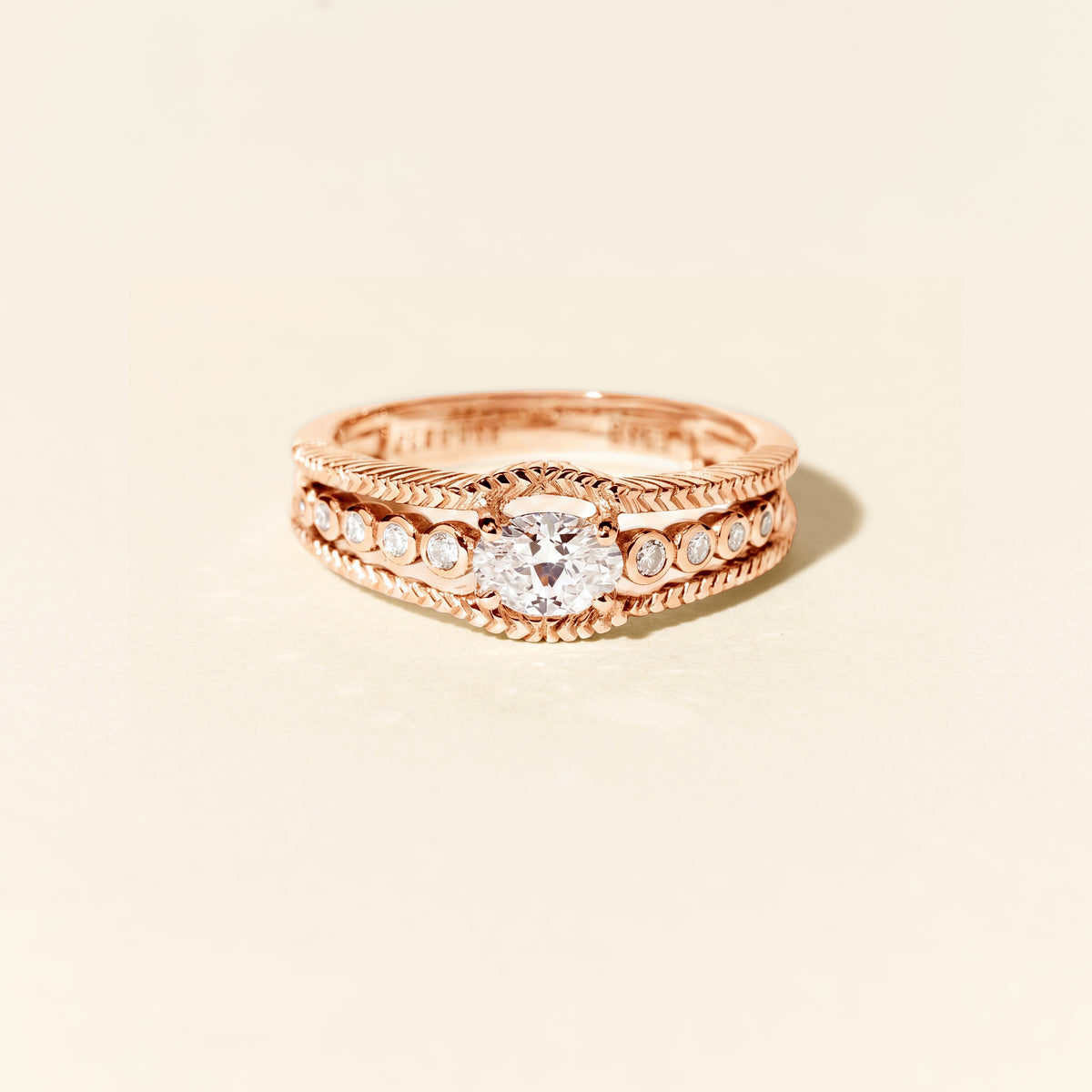 Bague Romane - Or rose