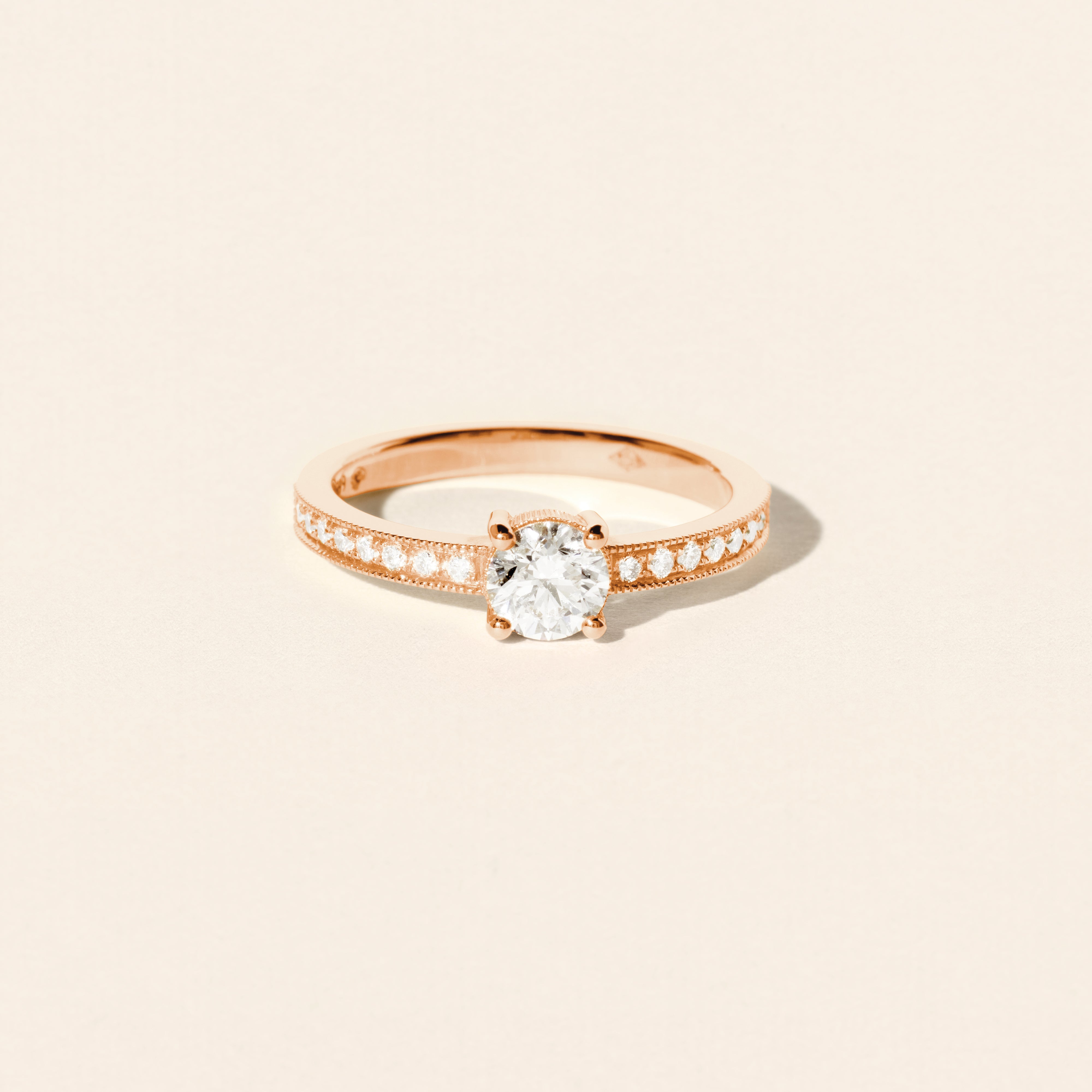 Bague Cosmos Solitaire 0.50ct - Or rose