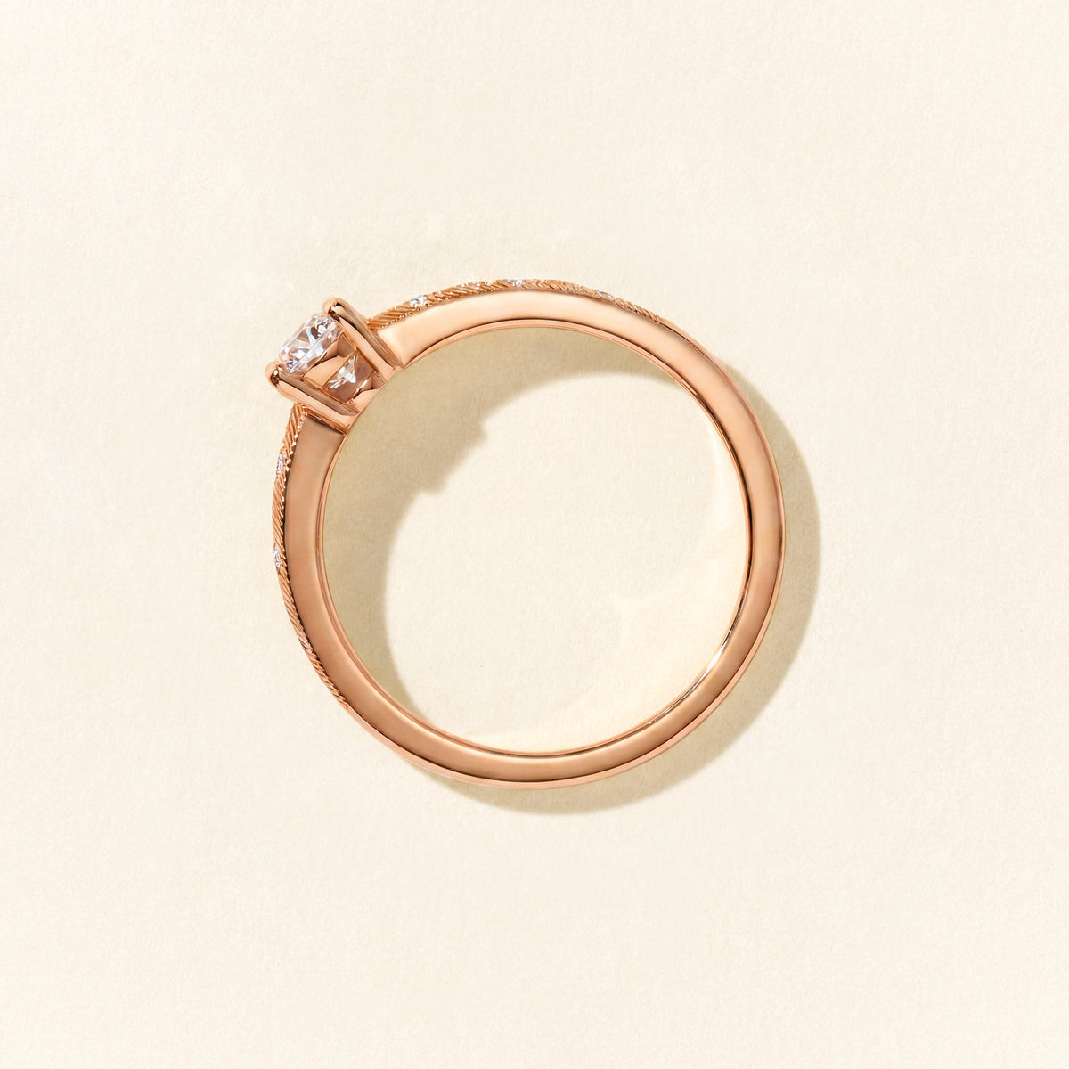 Bague Thaïs diamants 0.40 carat - Or rose