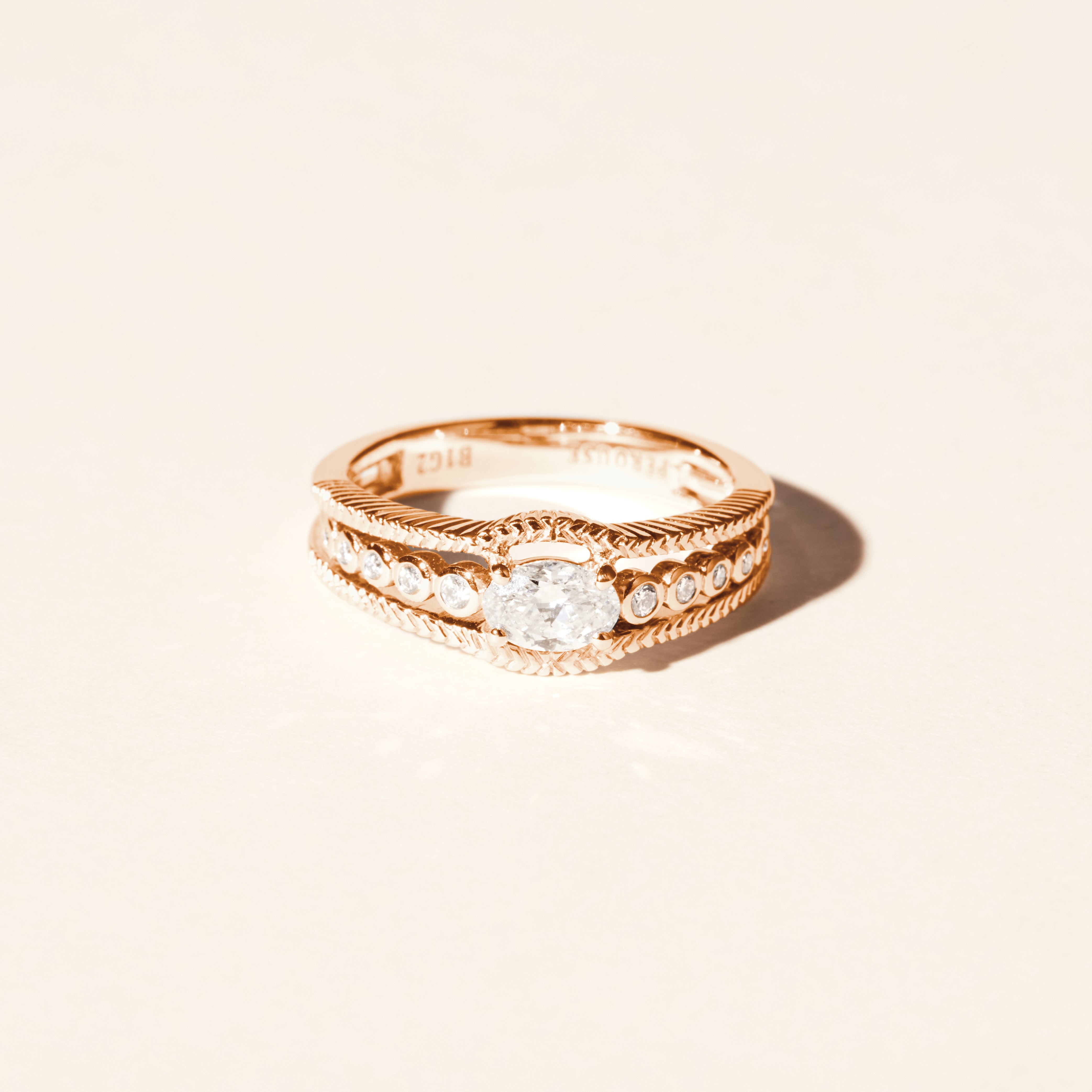 Bague Romane - Or rose