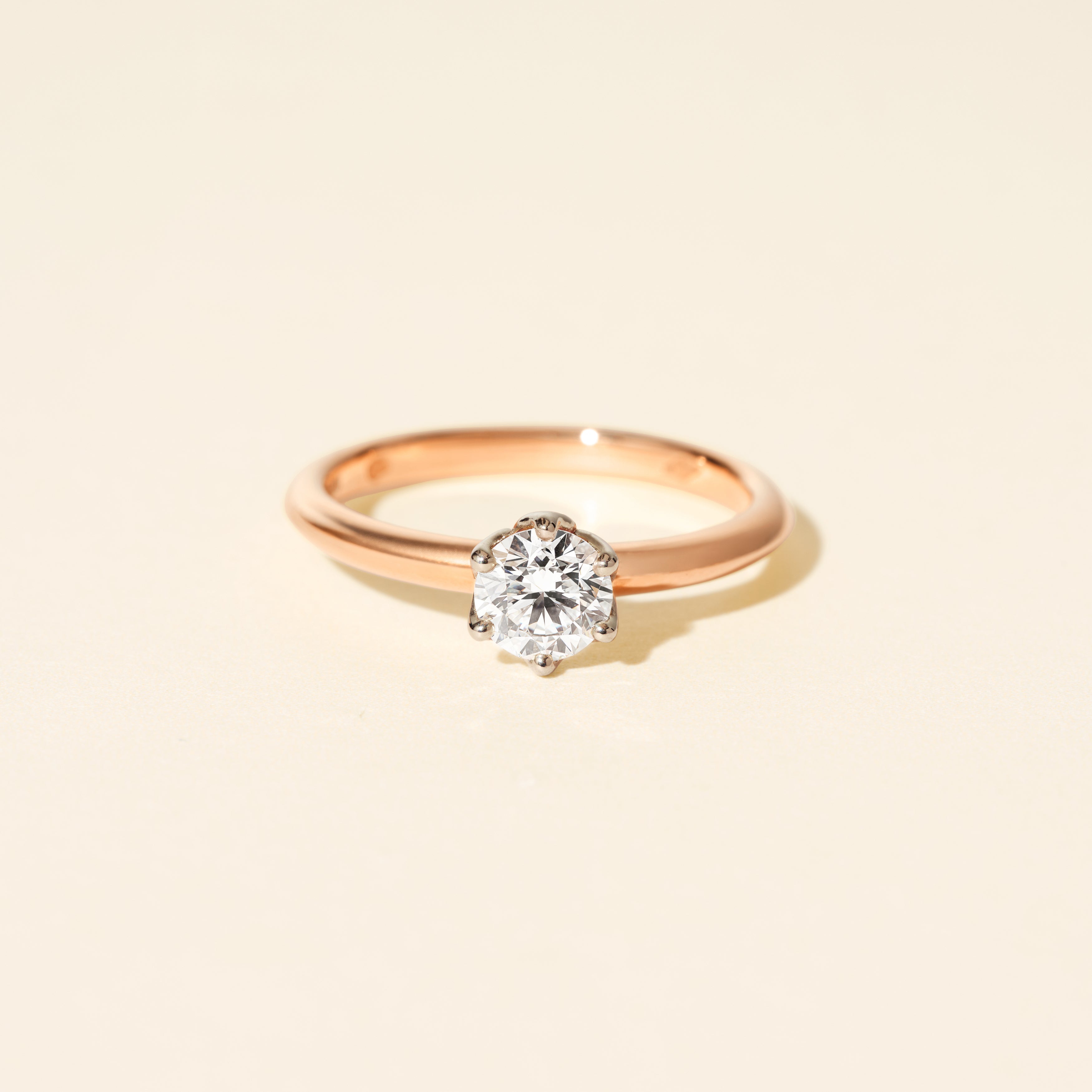 Bague Venise 0.50 carat - Or rose