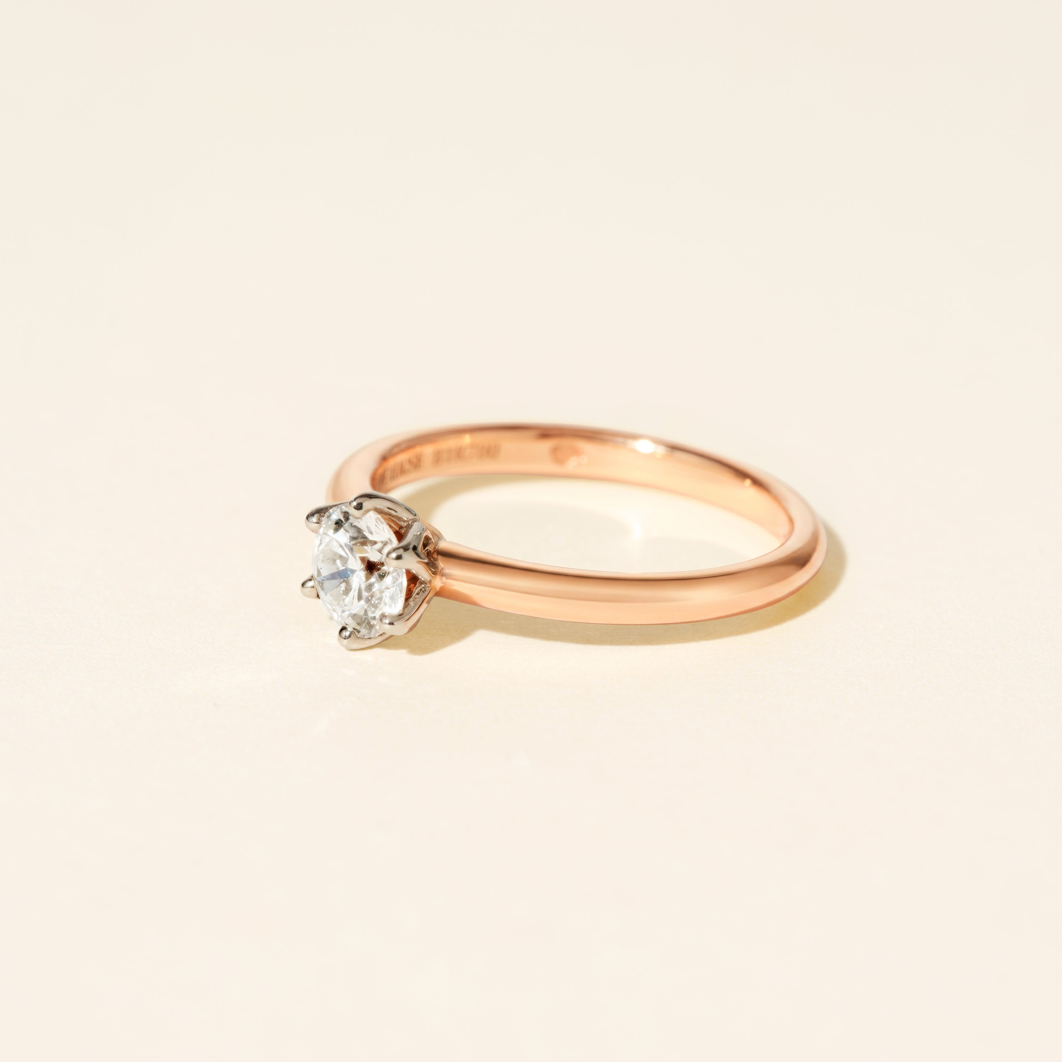 Bague Venise 0.50 carat - Or rose