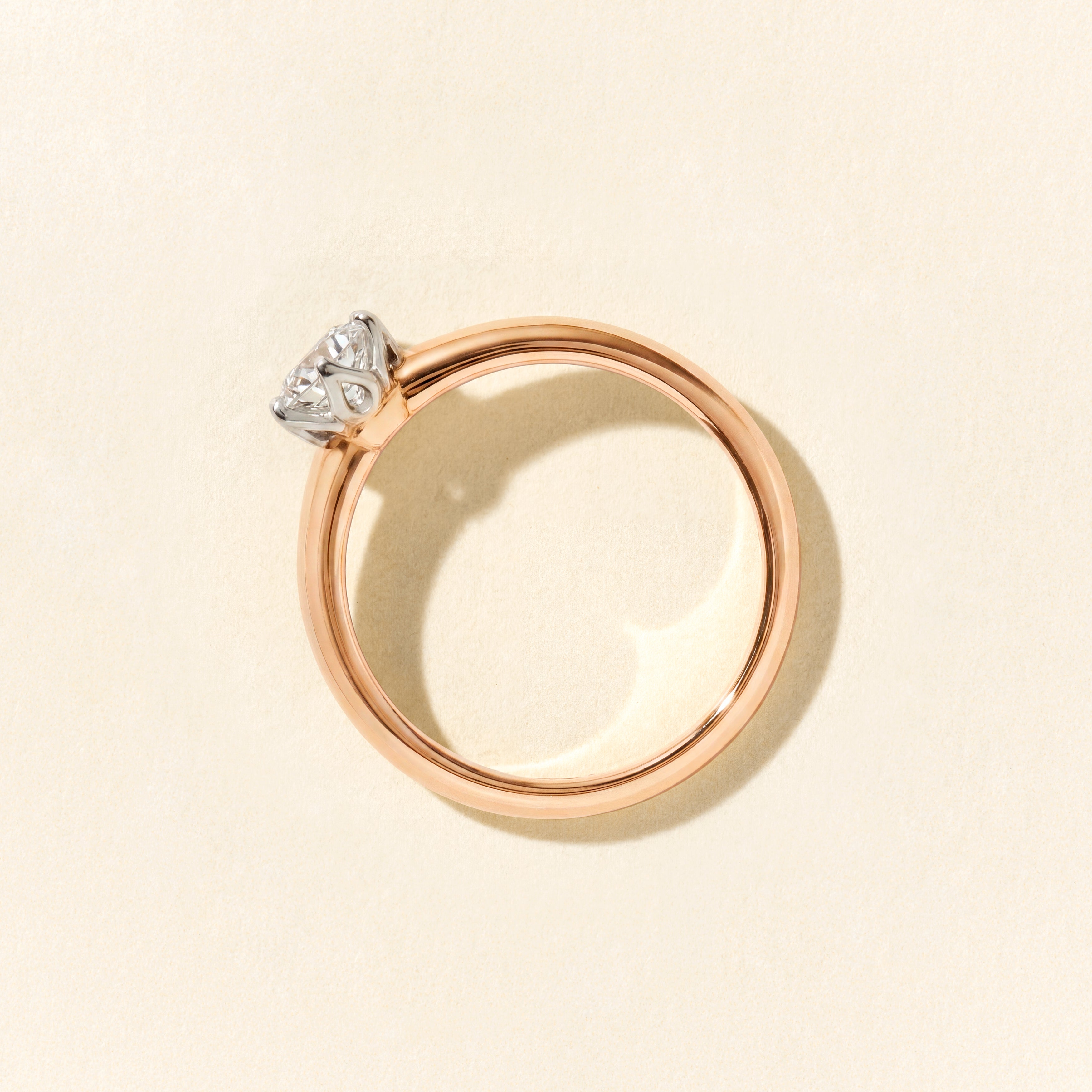 Bague Venise 0.50 carat - Or rose