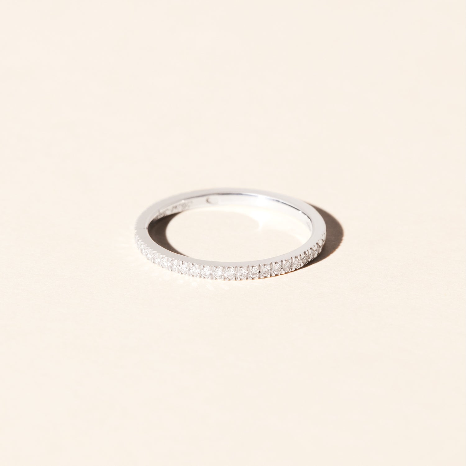 Alliance Lierre diamants 1.60mm - Platine